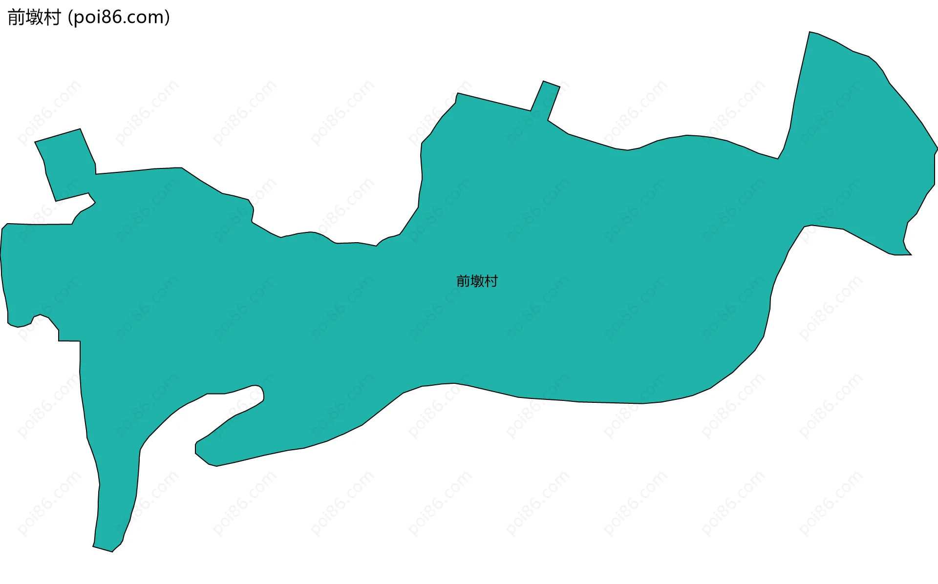 前墩村边界地图