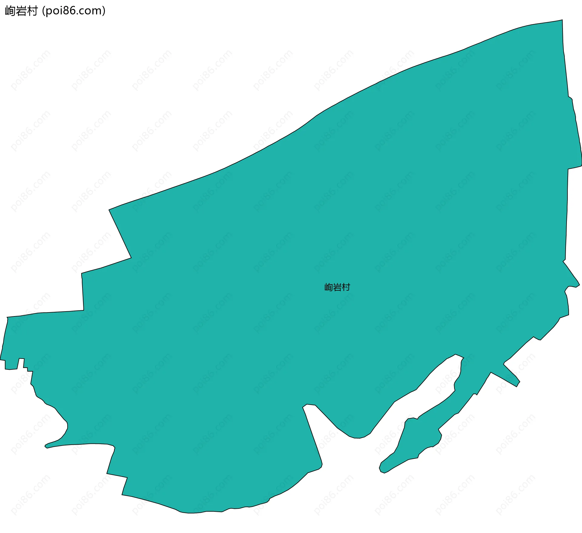 峋岩村边界地图