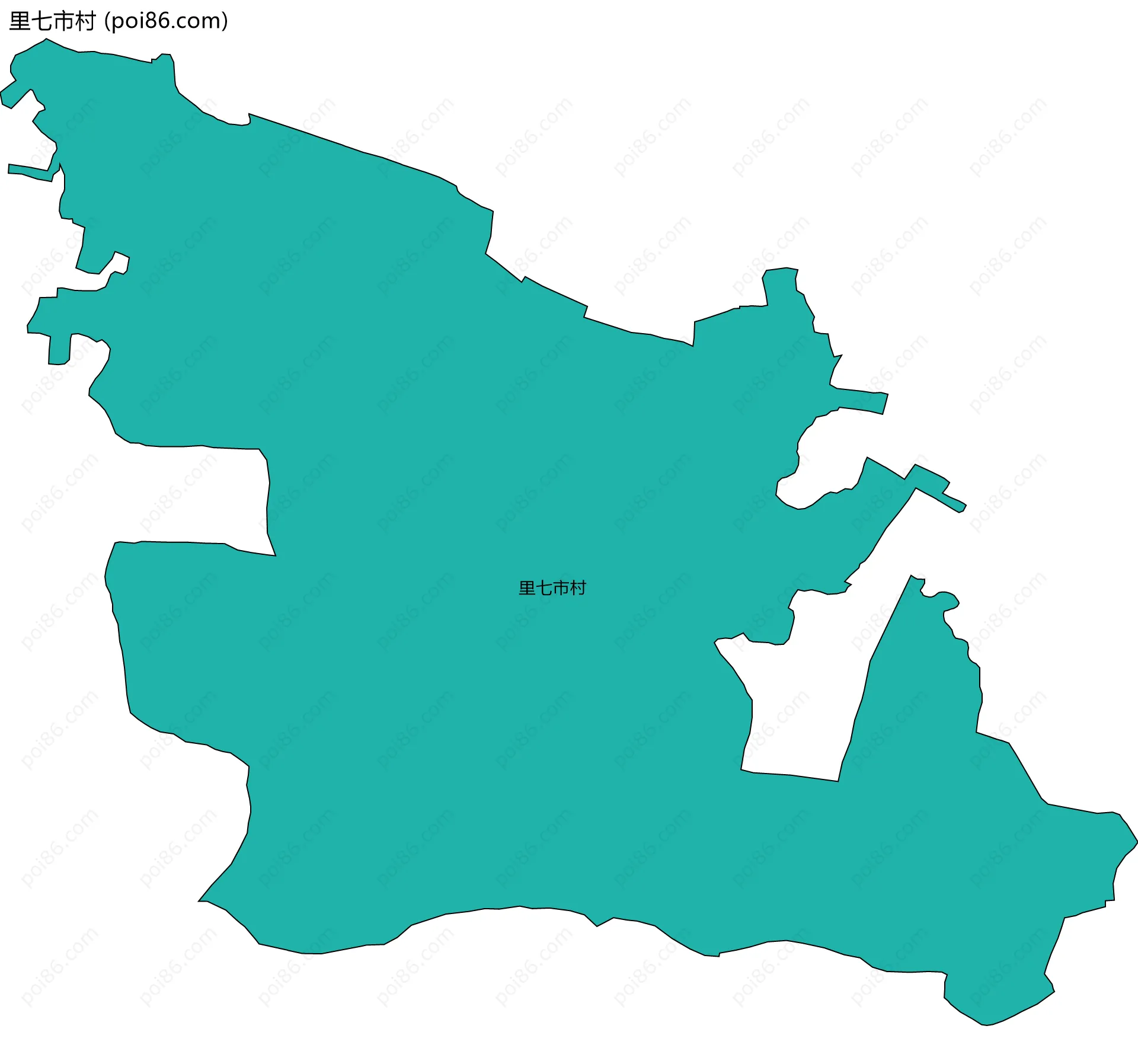 里七市村边界地图