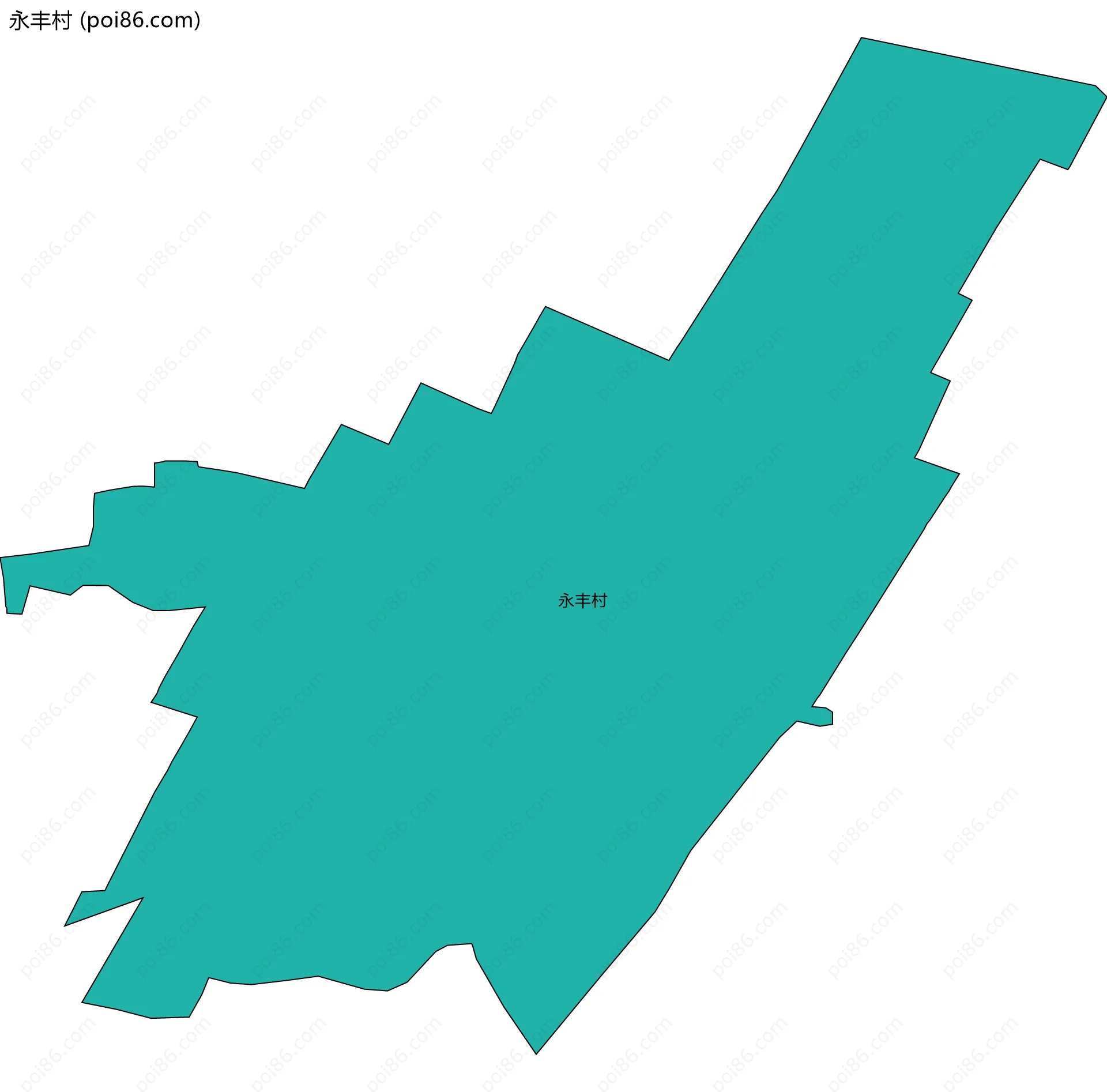 永丰村边界地图