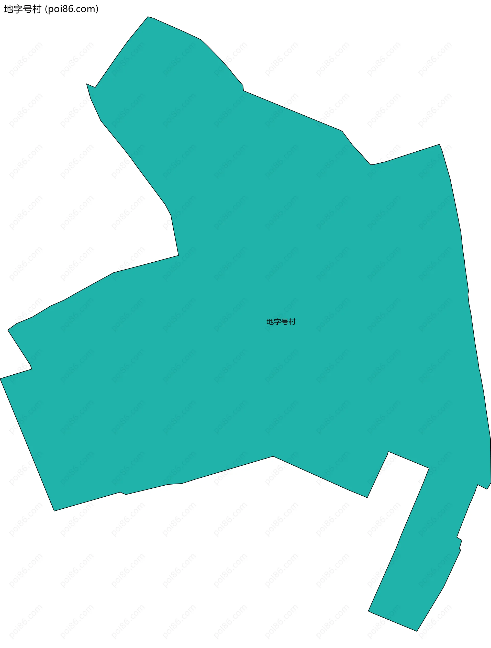 地字号村边界地图