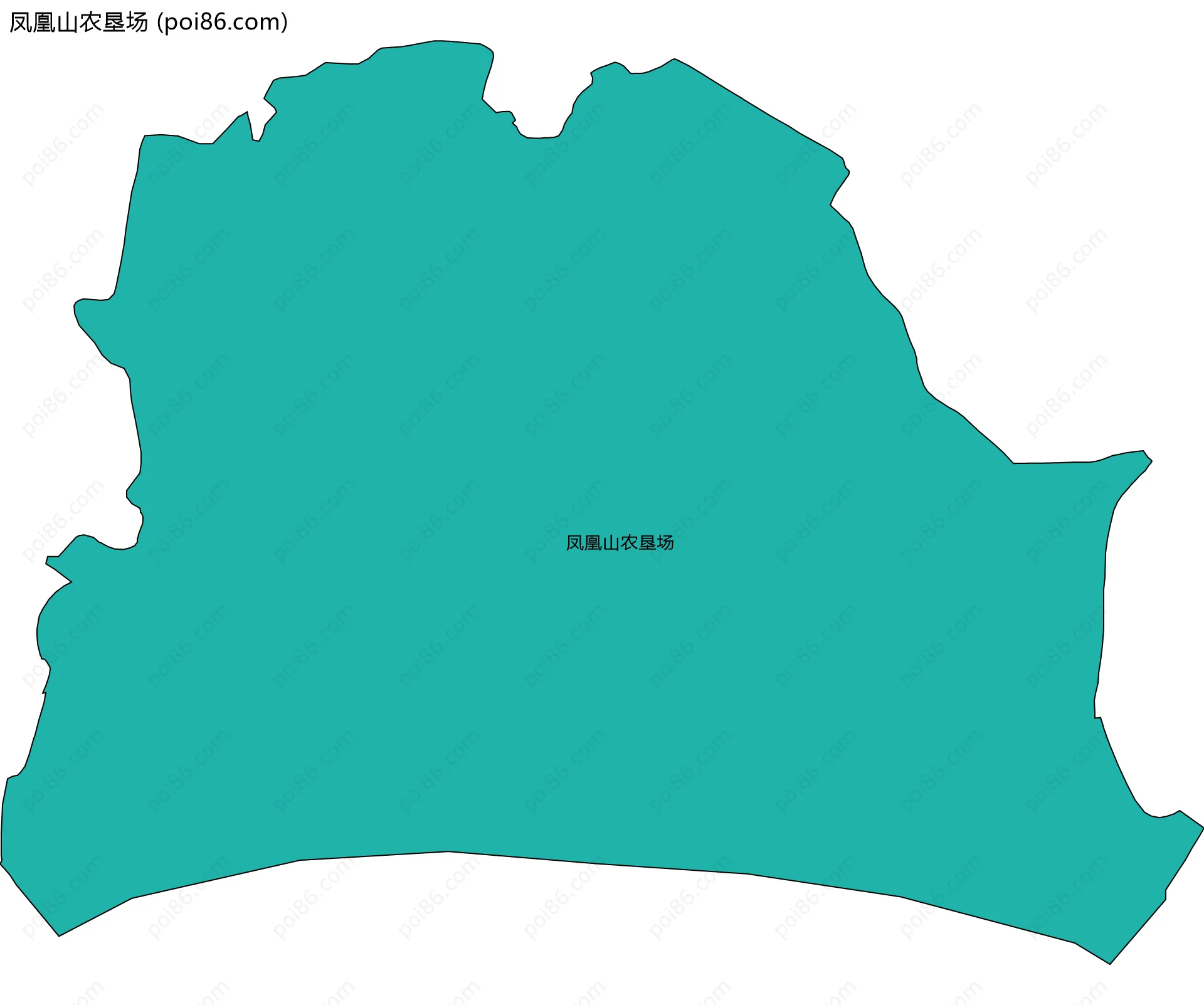 凤凰山农垦场边界地图