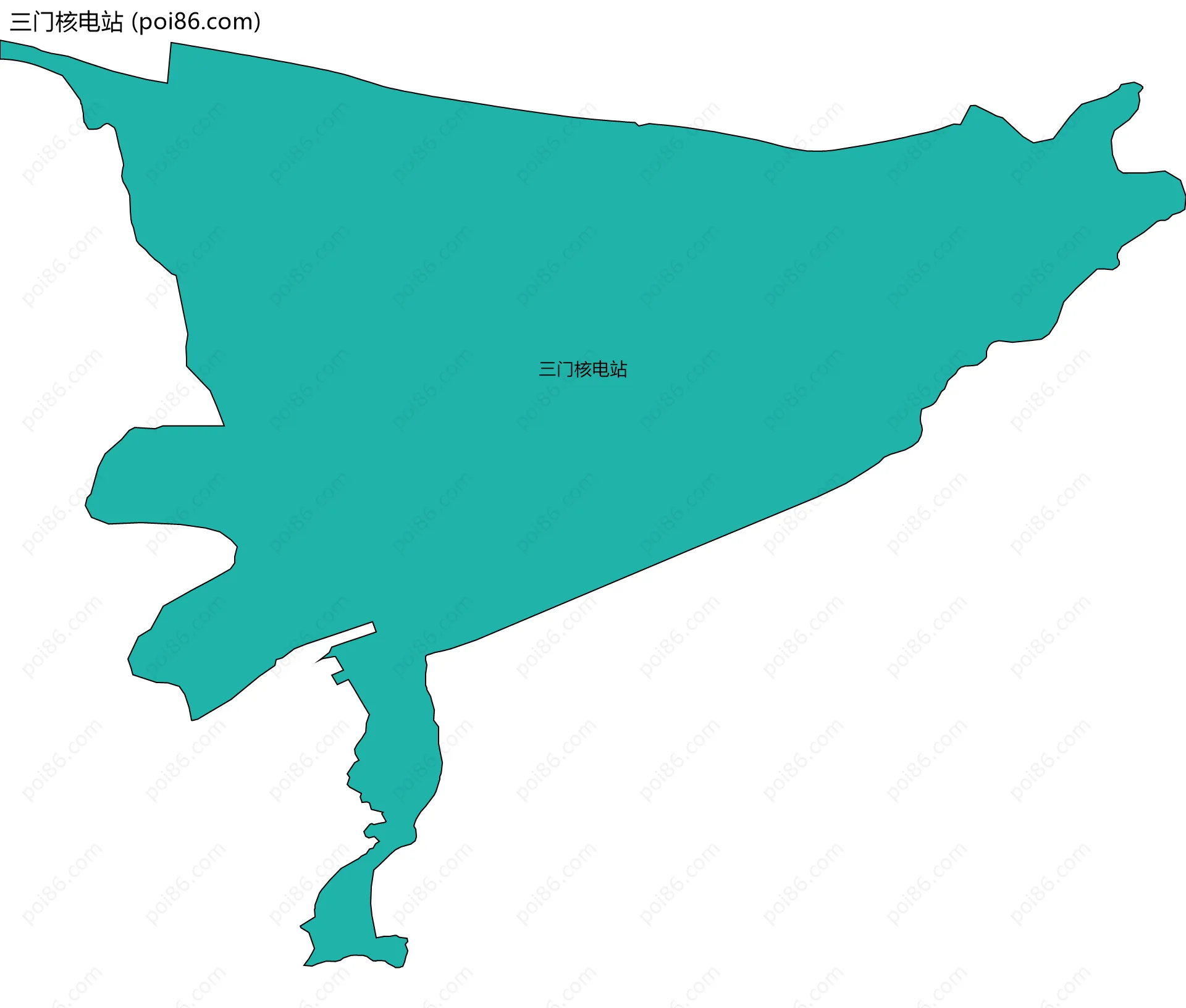 三门核电站边界地图