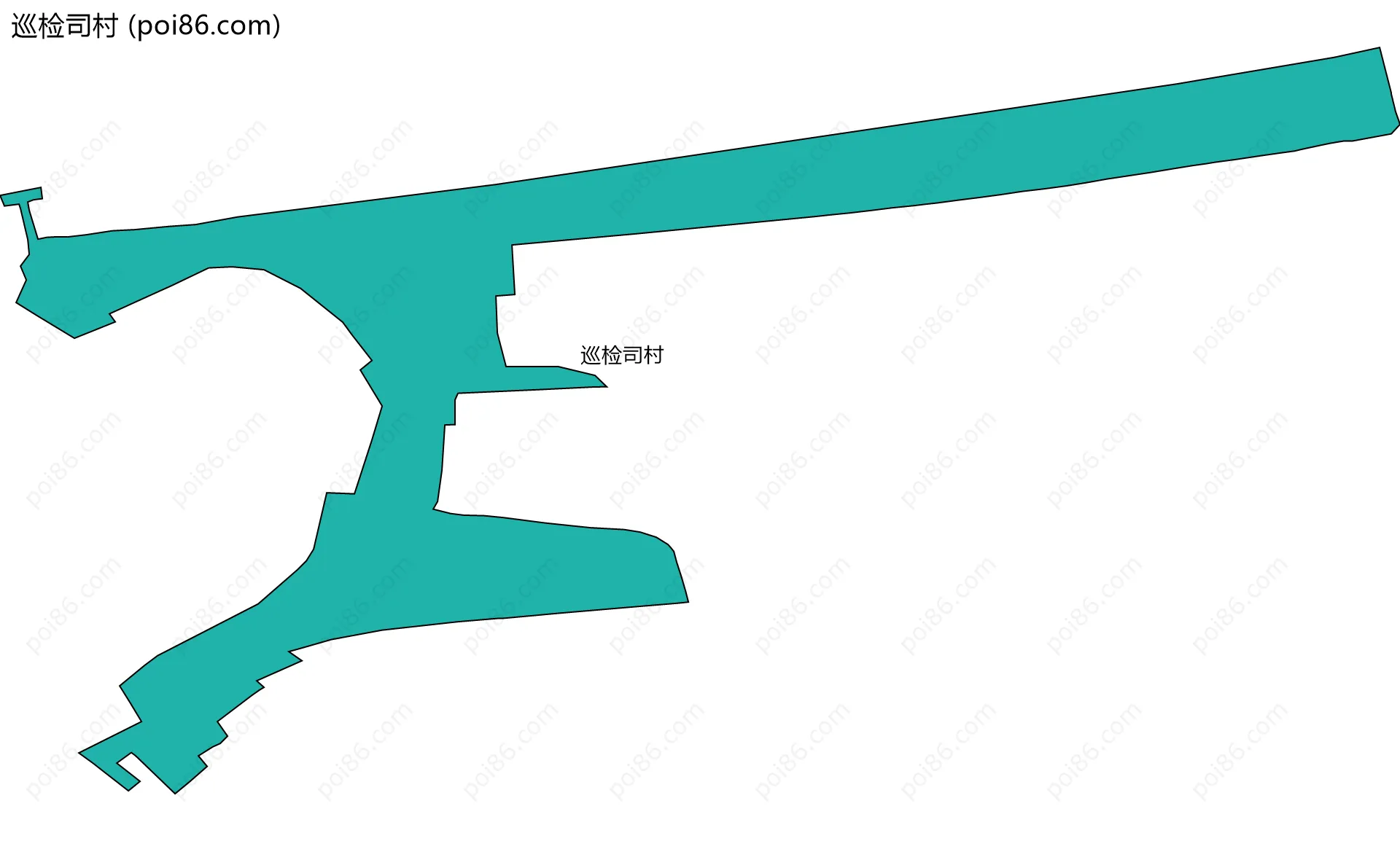 巡检司村边界地图