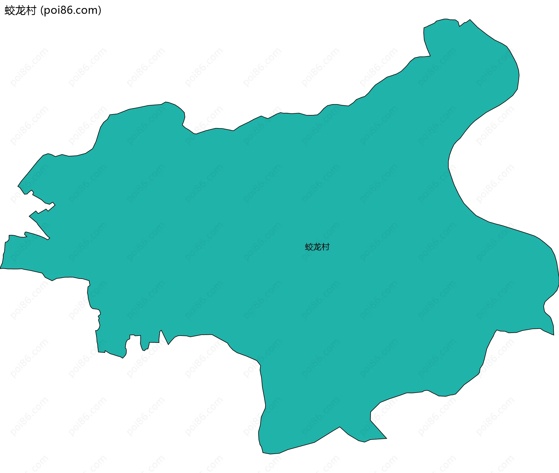 蛟龙村边界地图