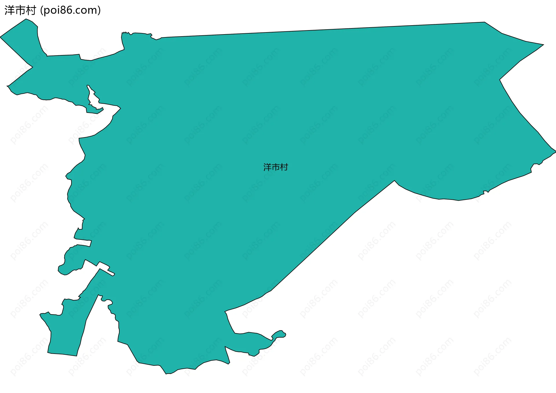 洋市村边界地图