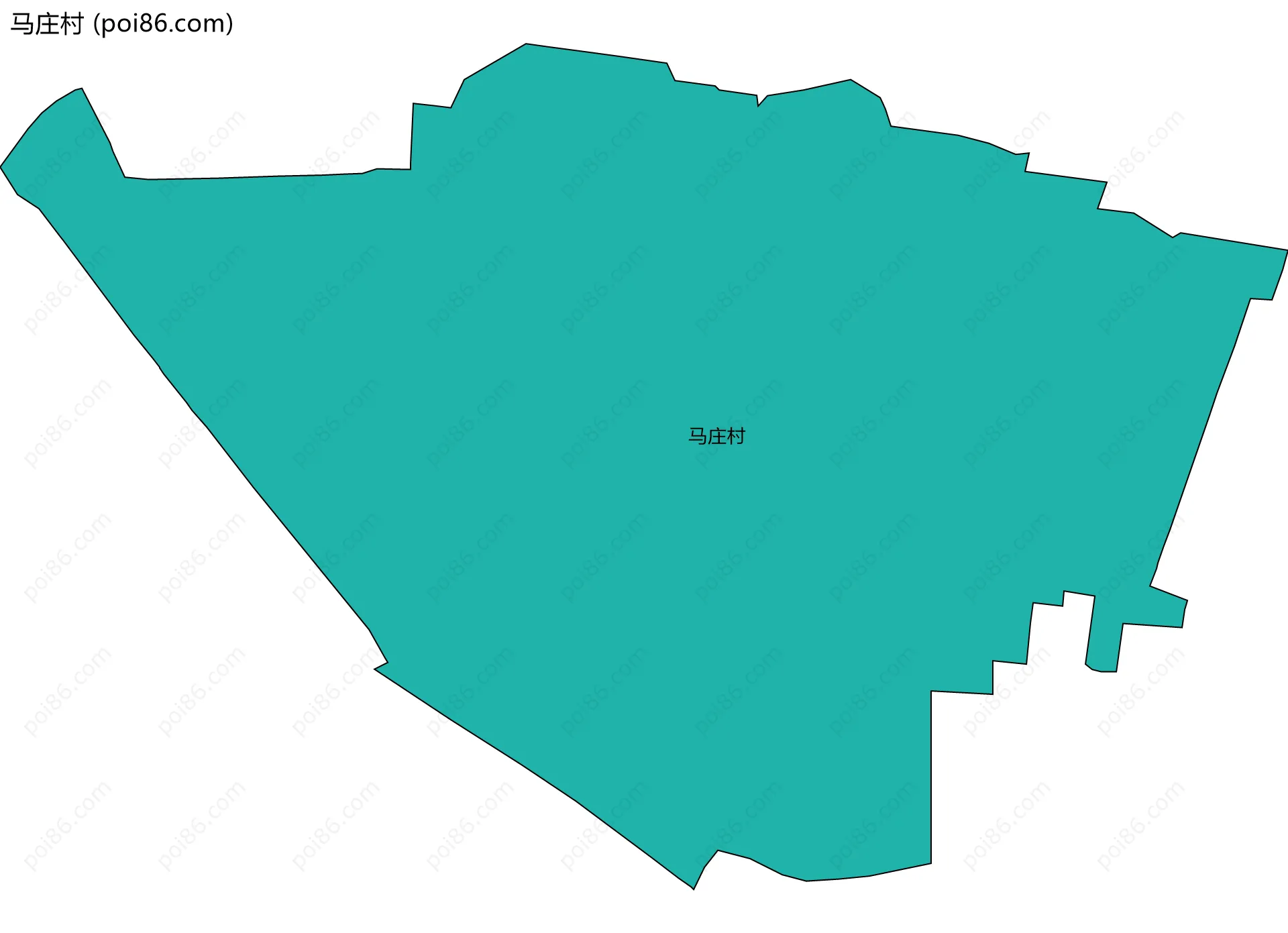 马庄村边界地图