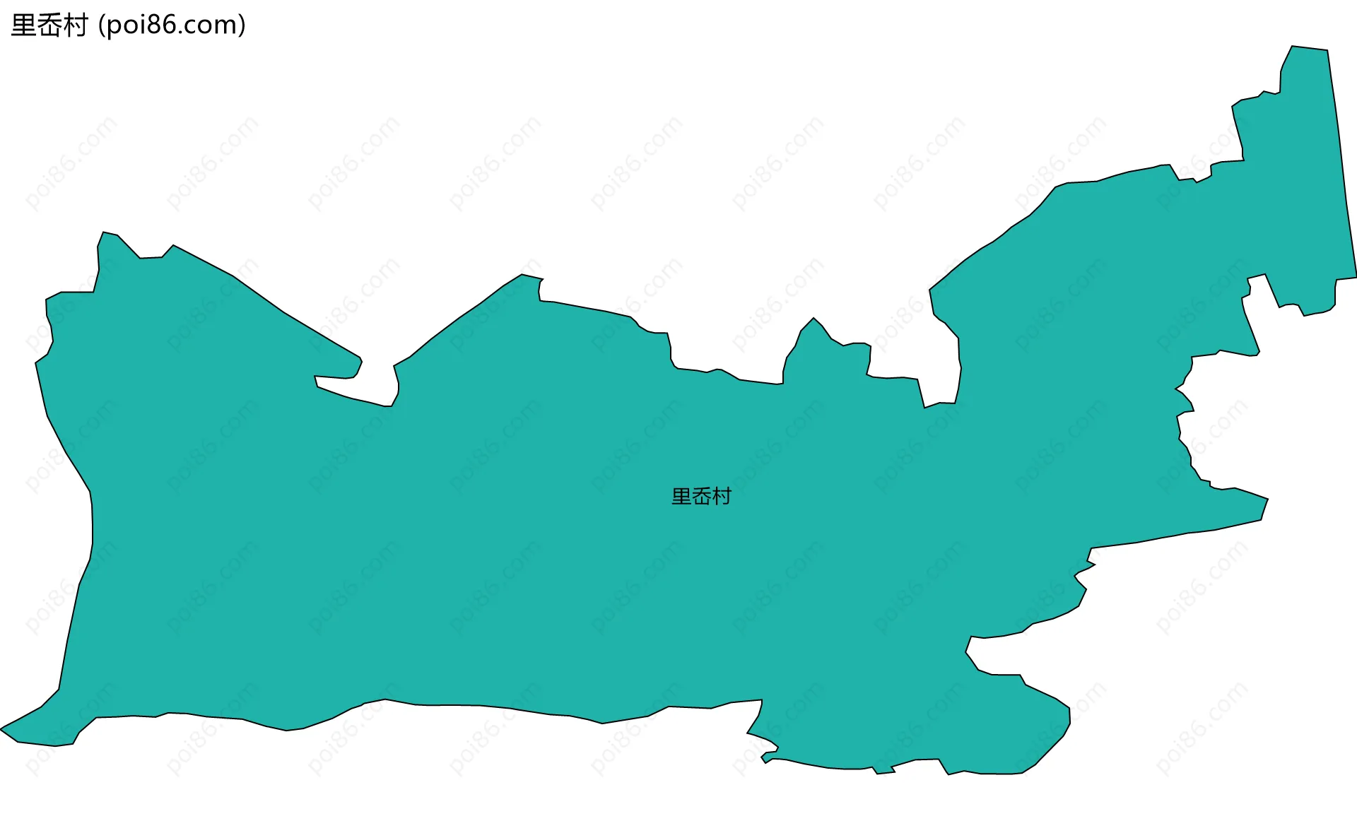 里岙村边界地图