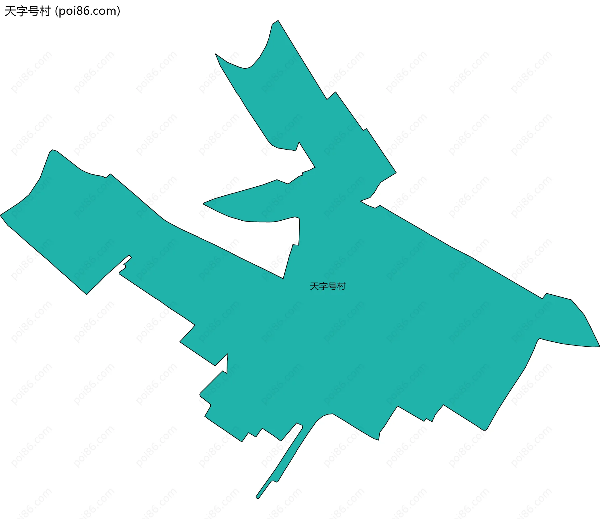 天字号村边界地图