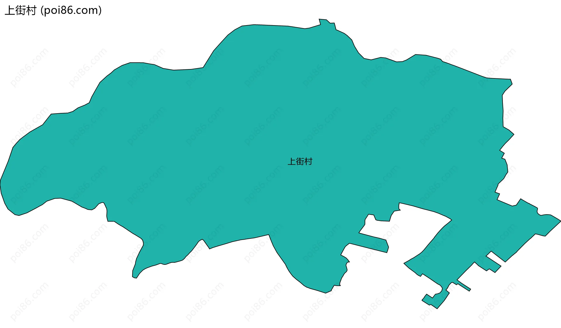 上街村边界地图