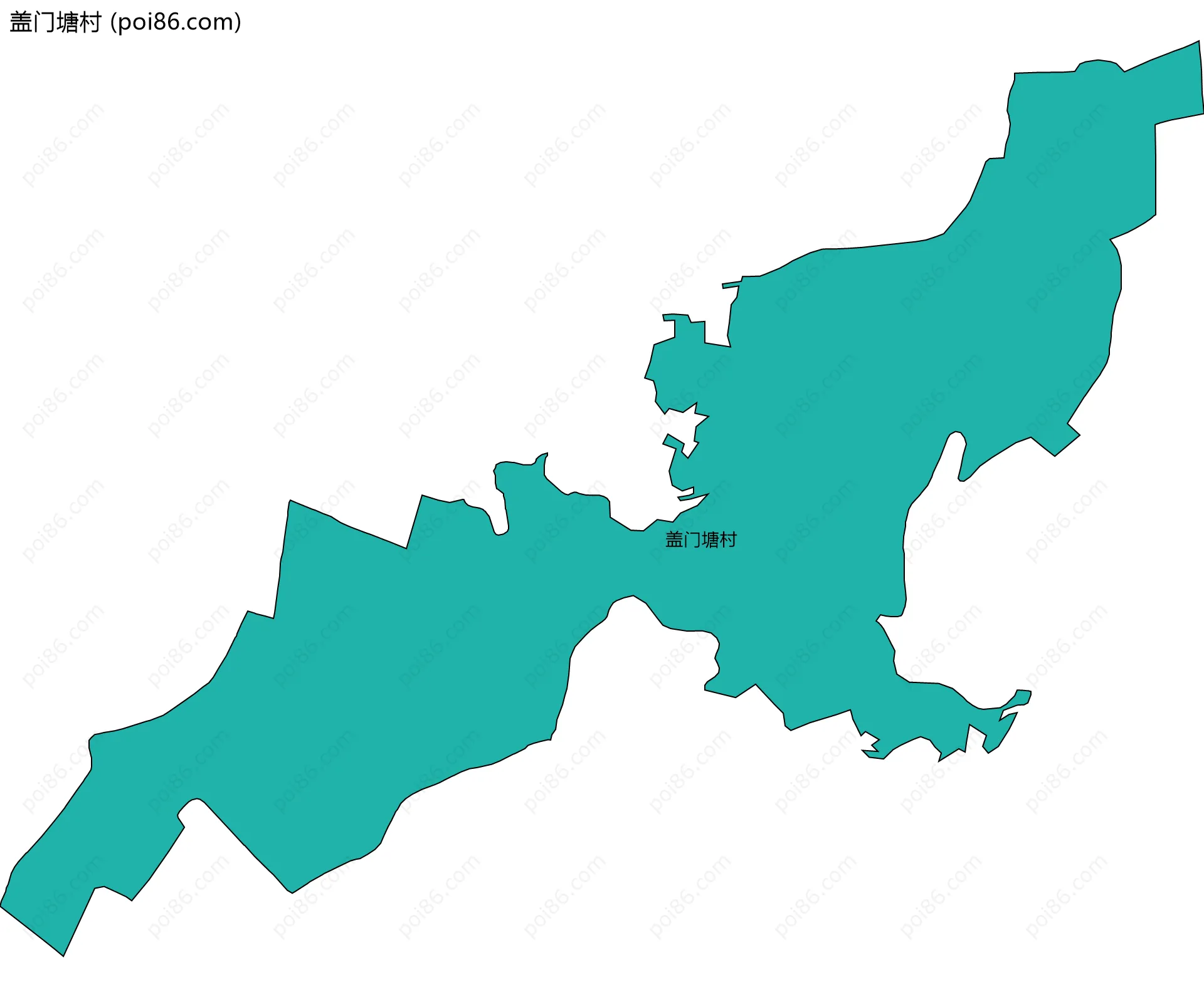 盖门塘村边界地图