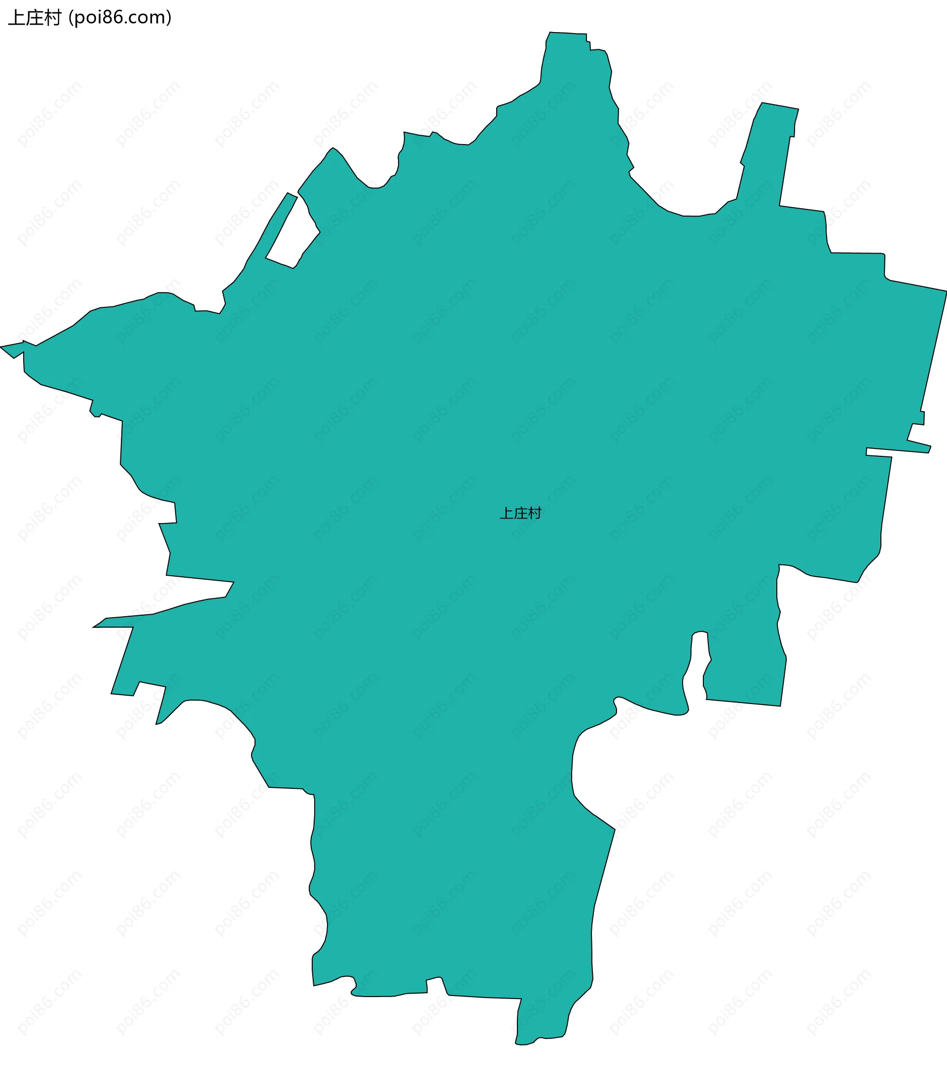 上庄村边界地图