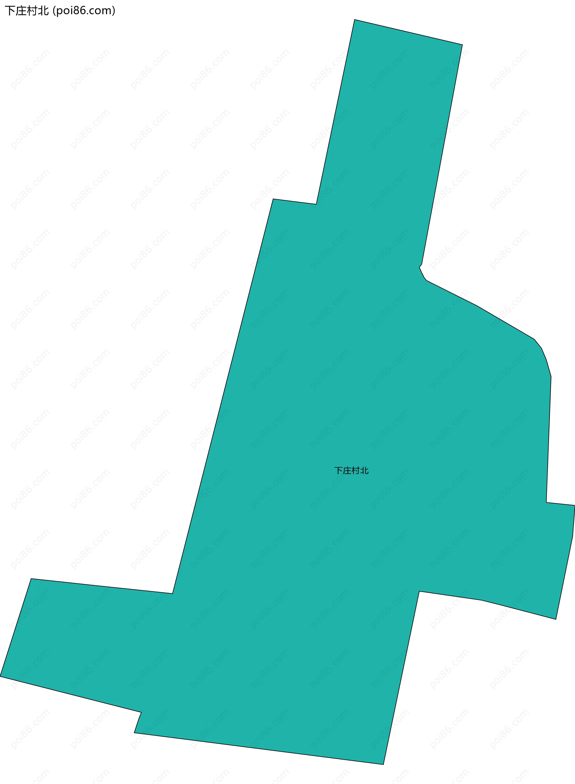 下庄村北边界地图