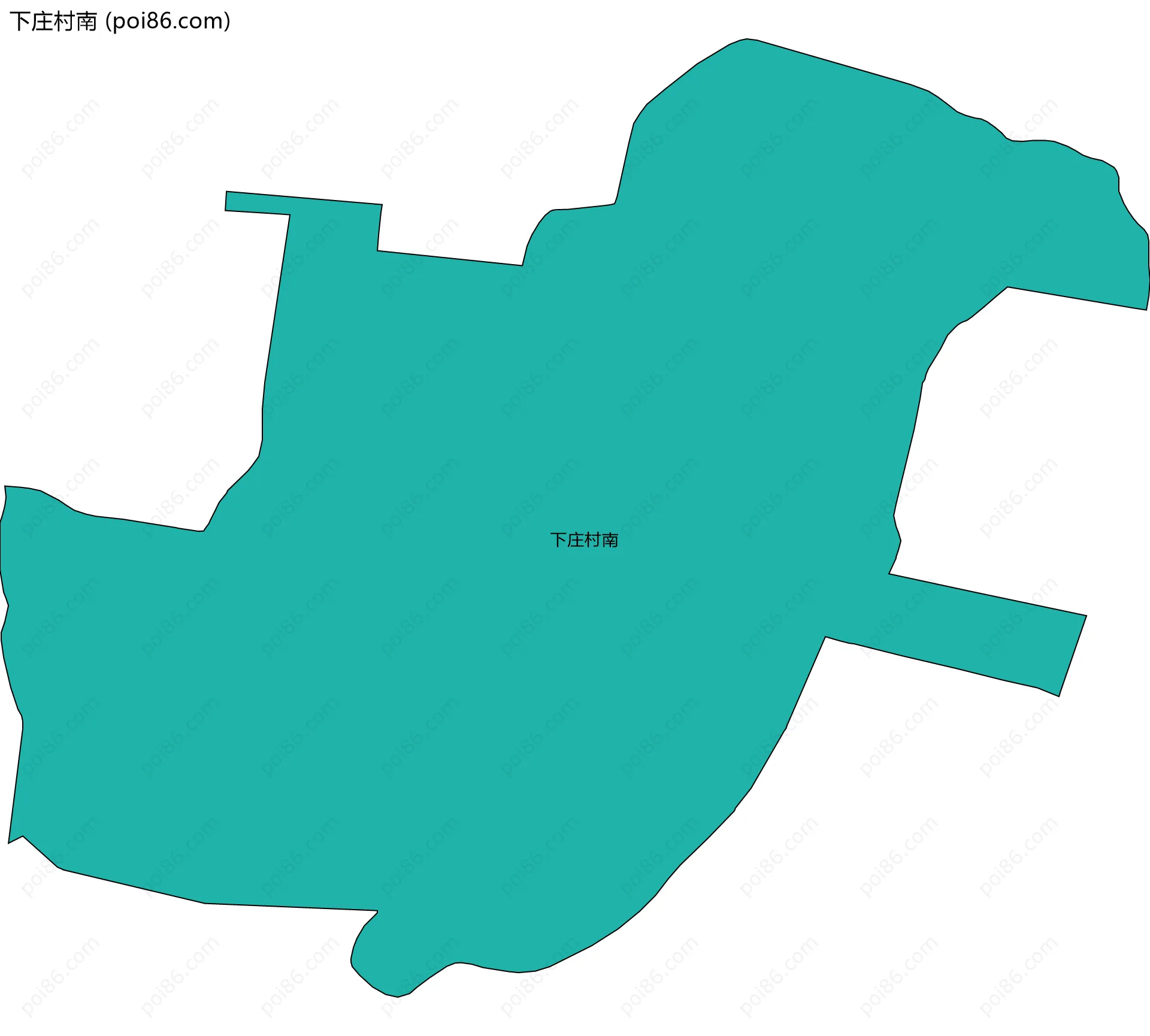 下庄村南边界地图
