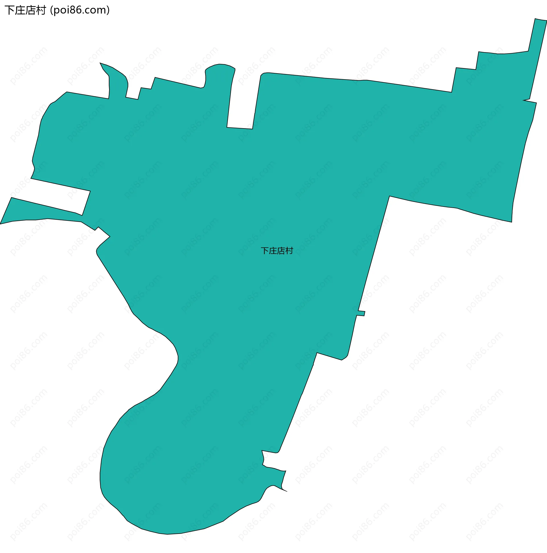 下庄店村边界地图