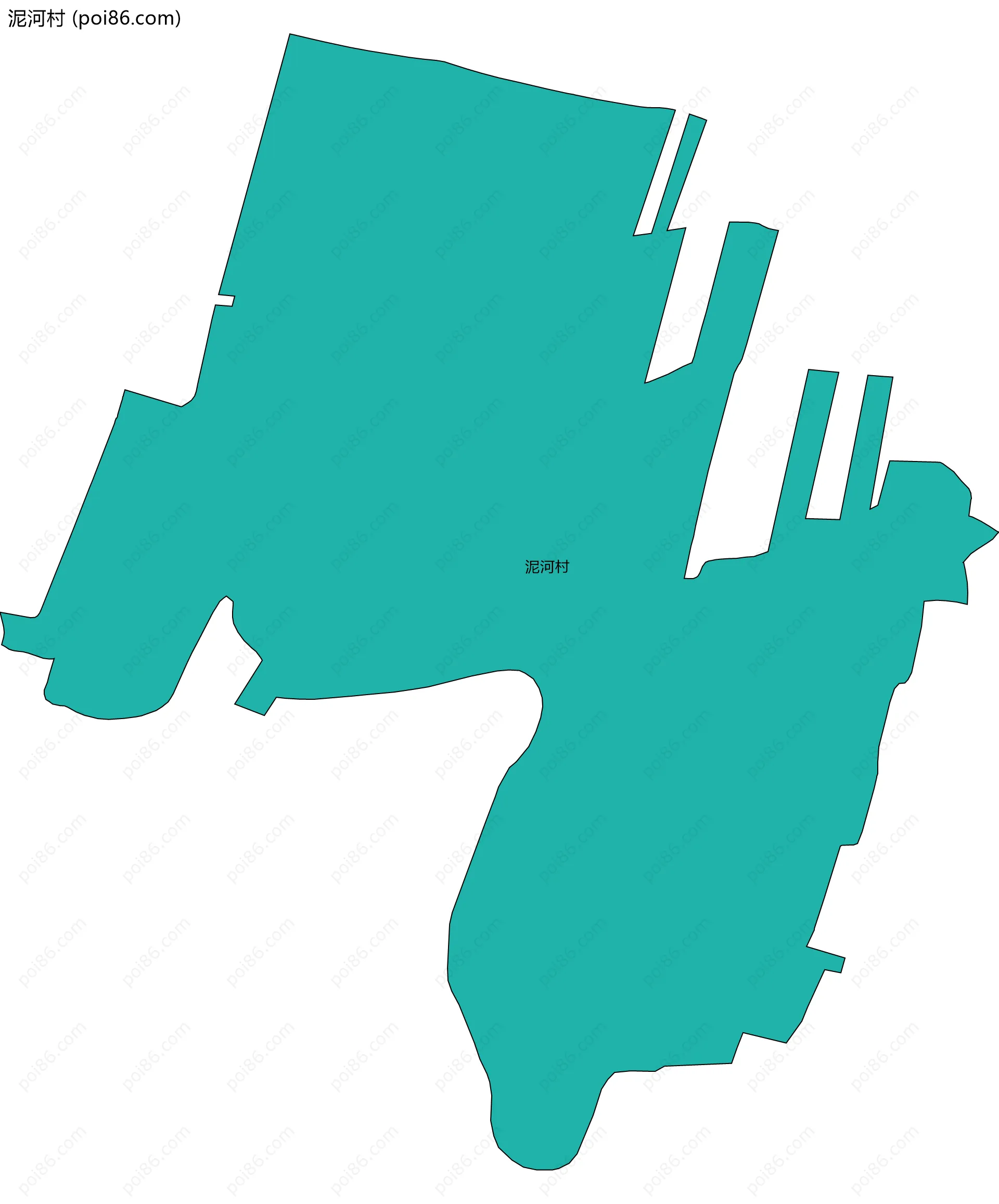 泥河村边界地图