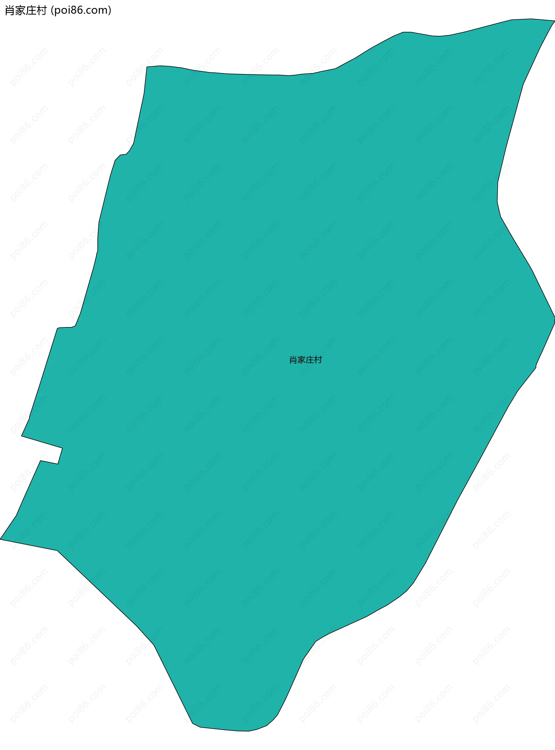 肖家庄村边界地图