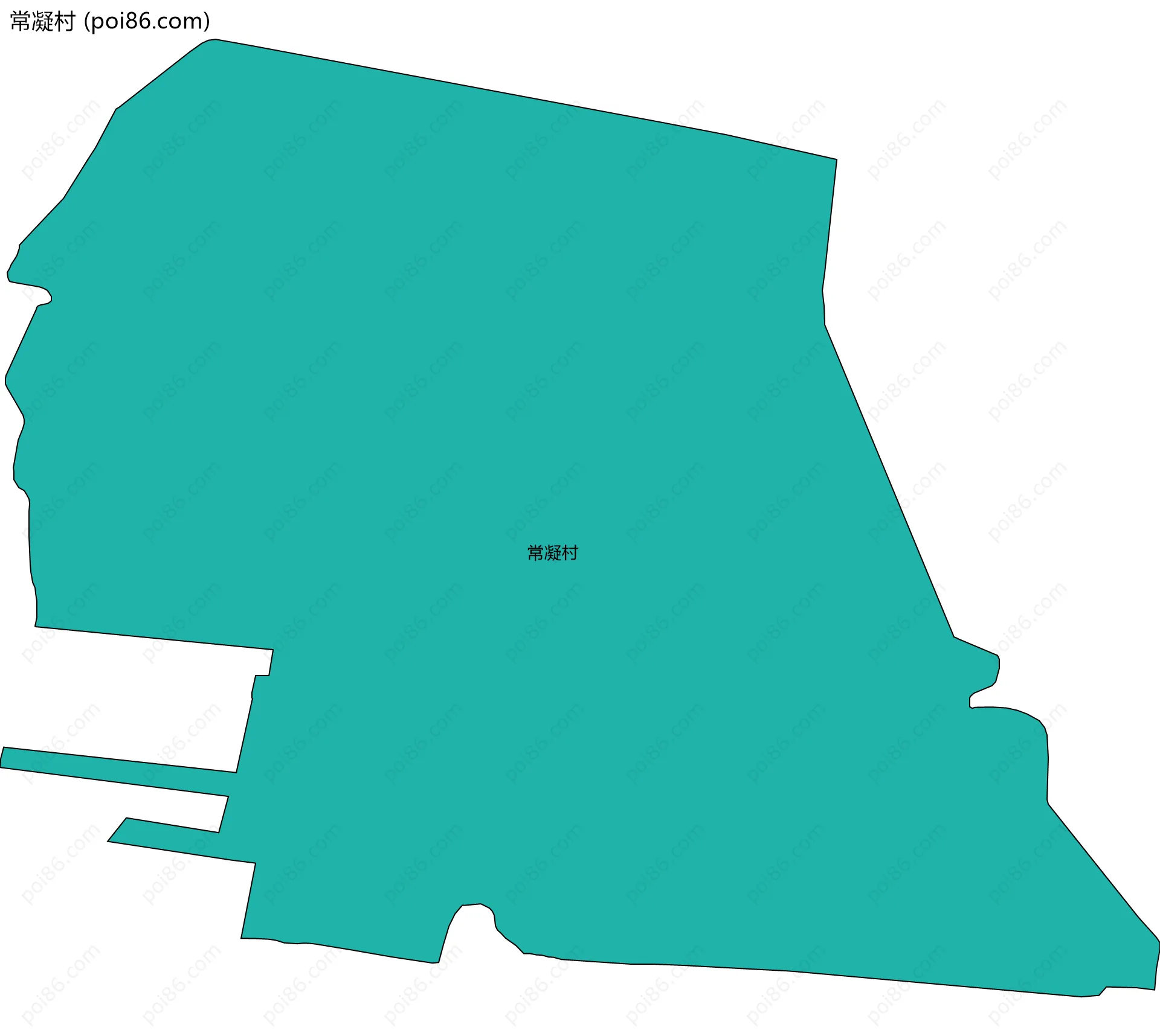 常凝村边界地图