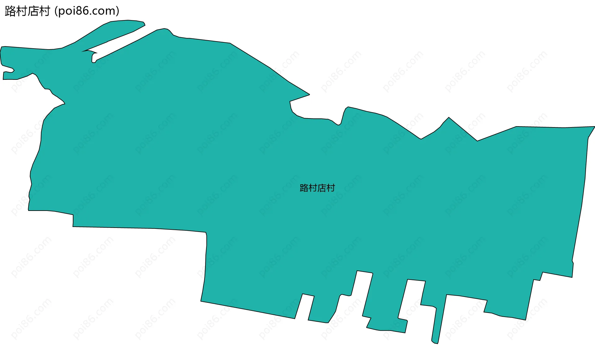 路村店村边界地图