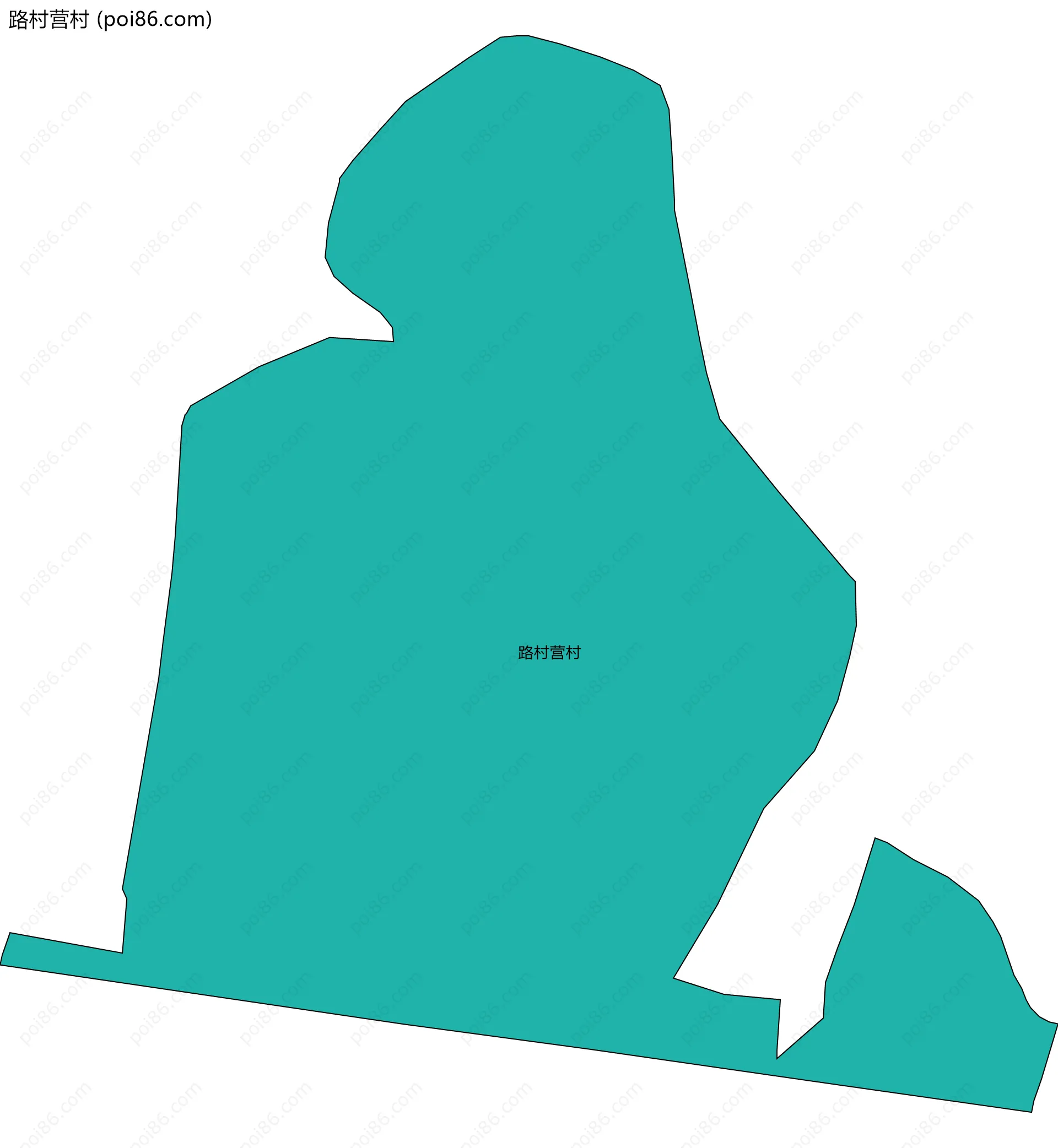 路村营村边界地图