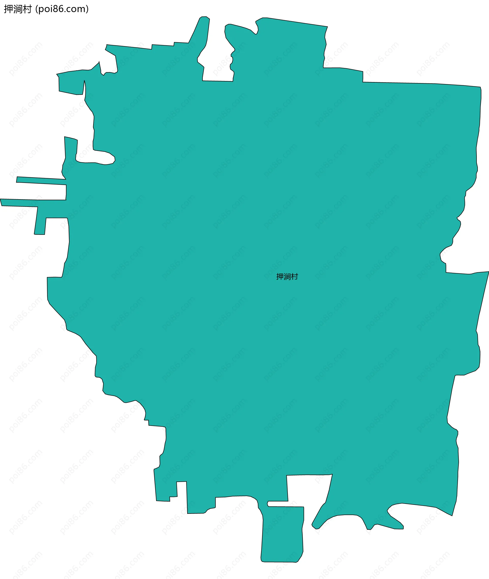 押涧村边界地图