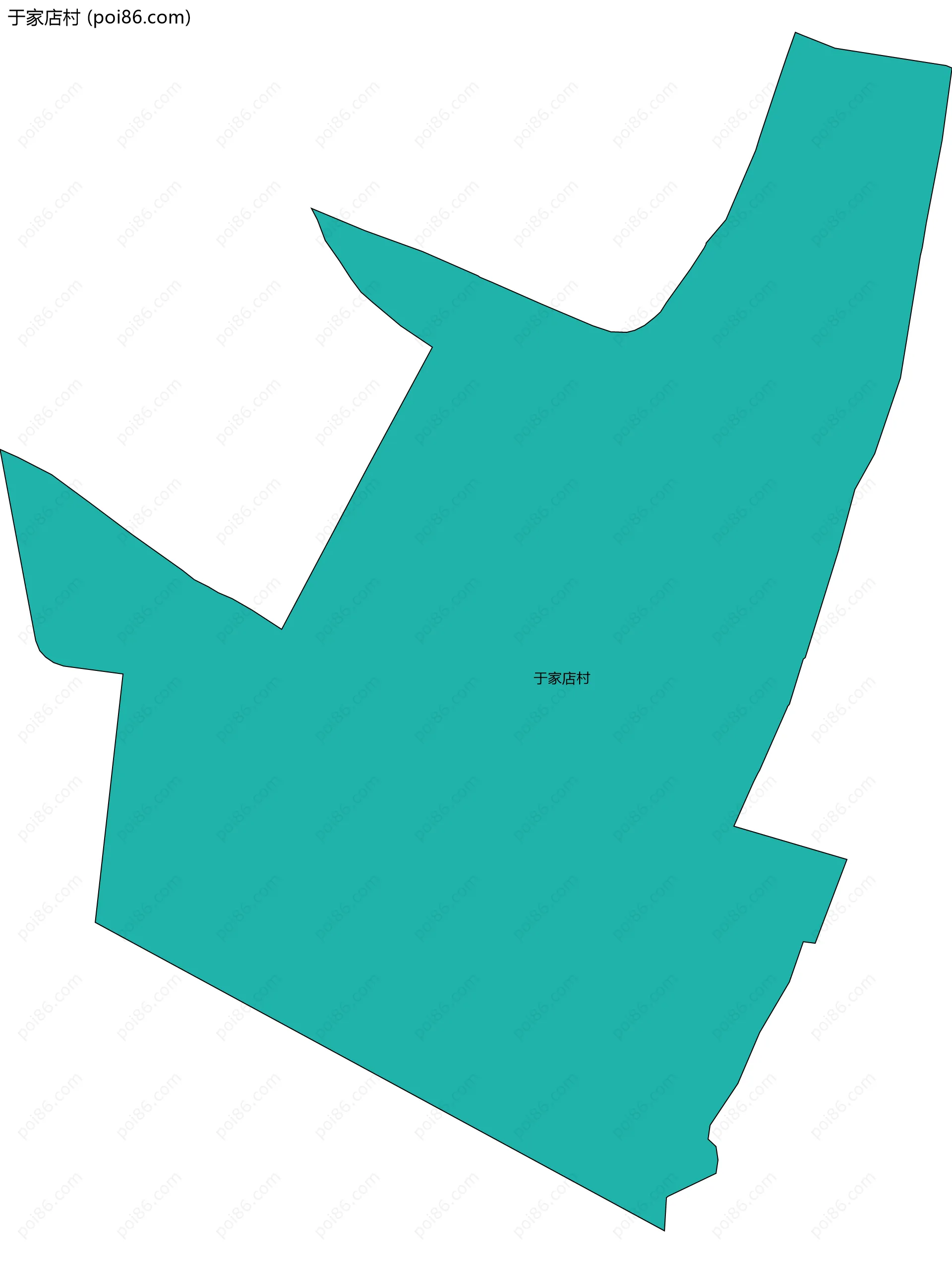 于家店村边界地图