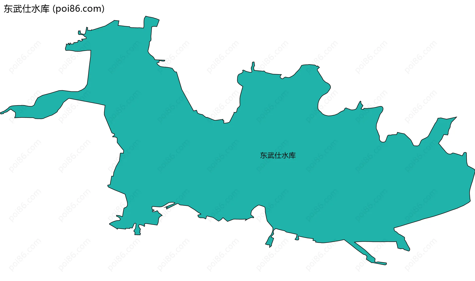 东武仕水库边界地图