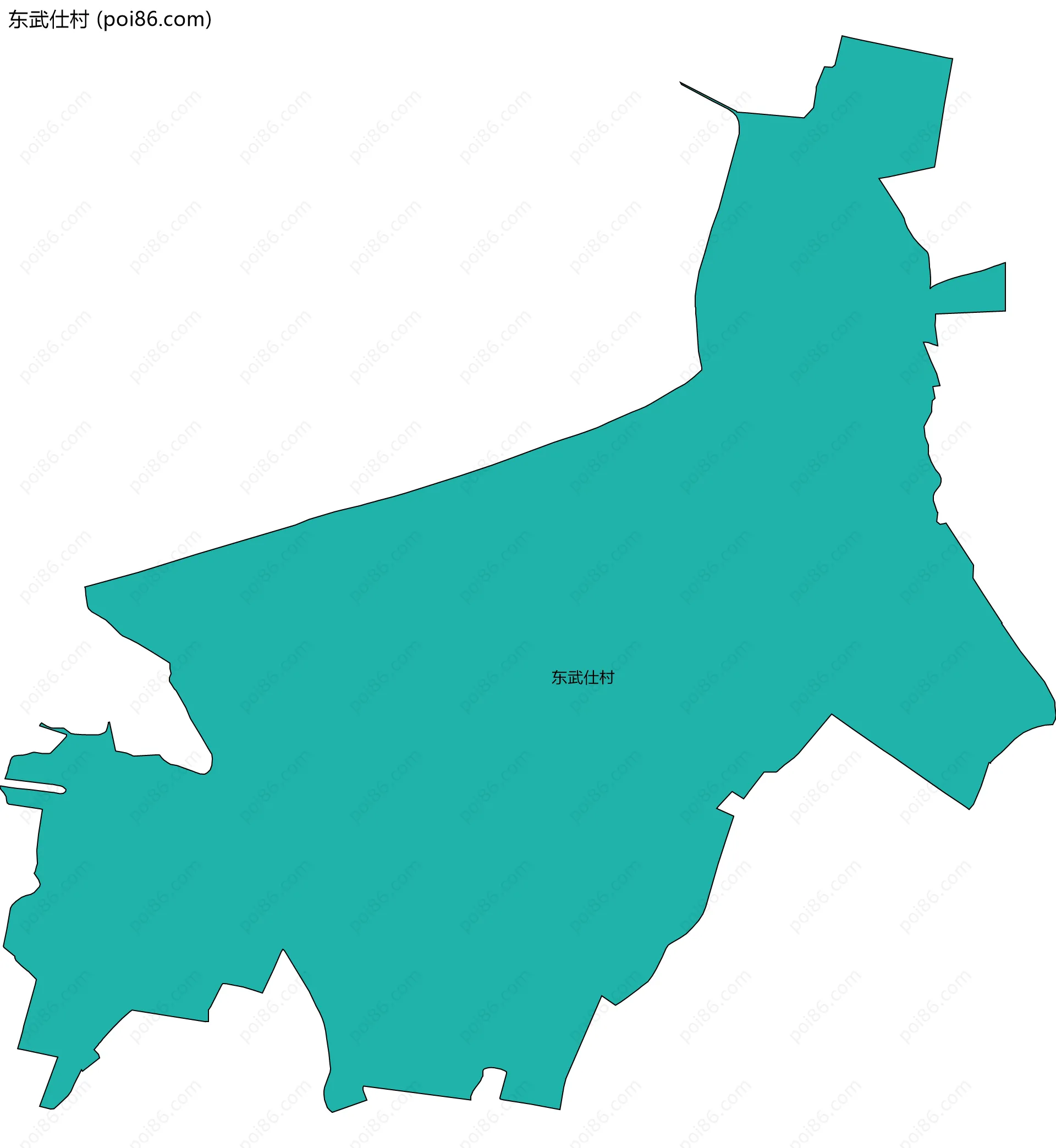 东武仕村边界地图