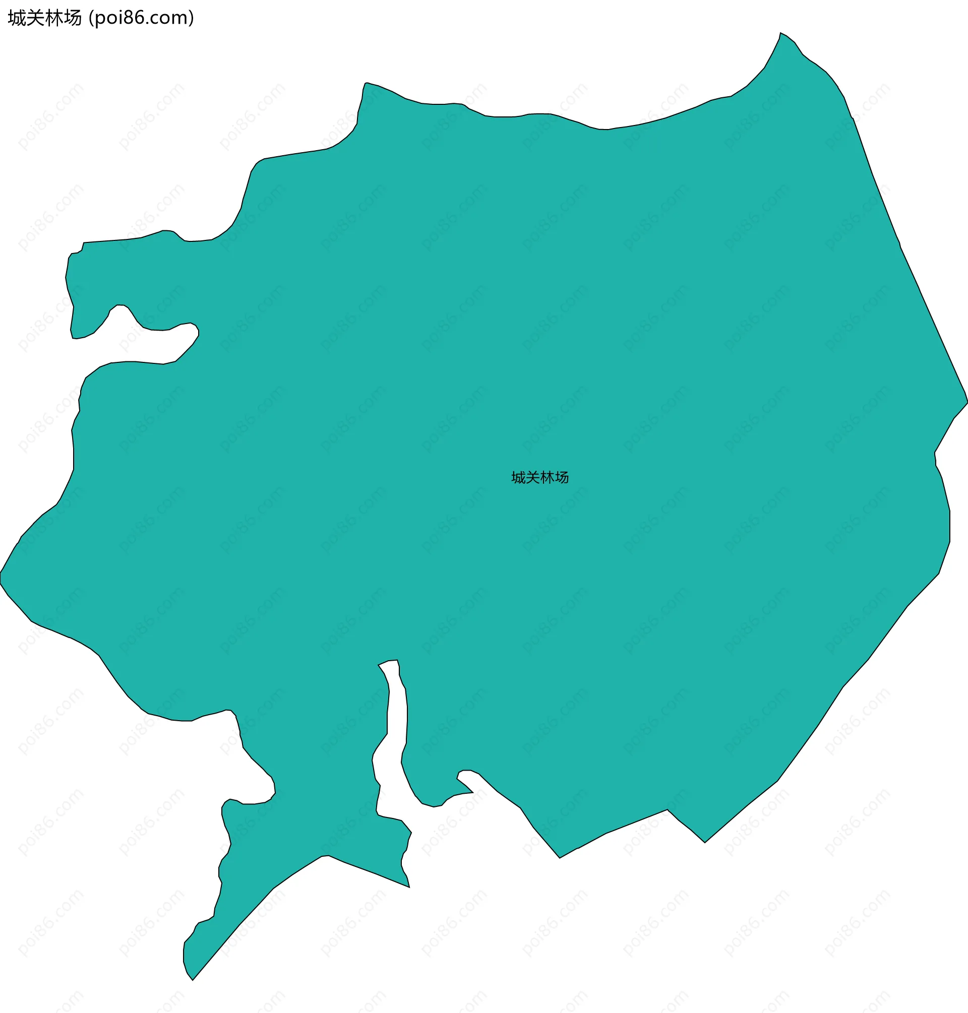 城关林场边界地图