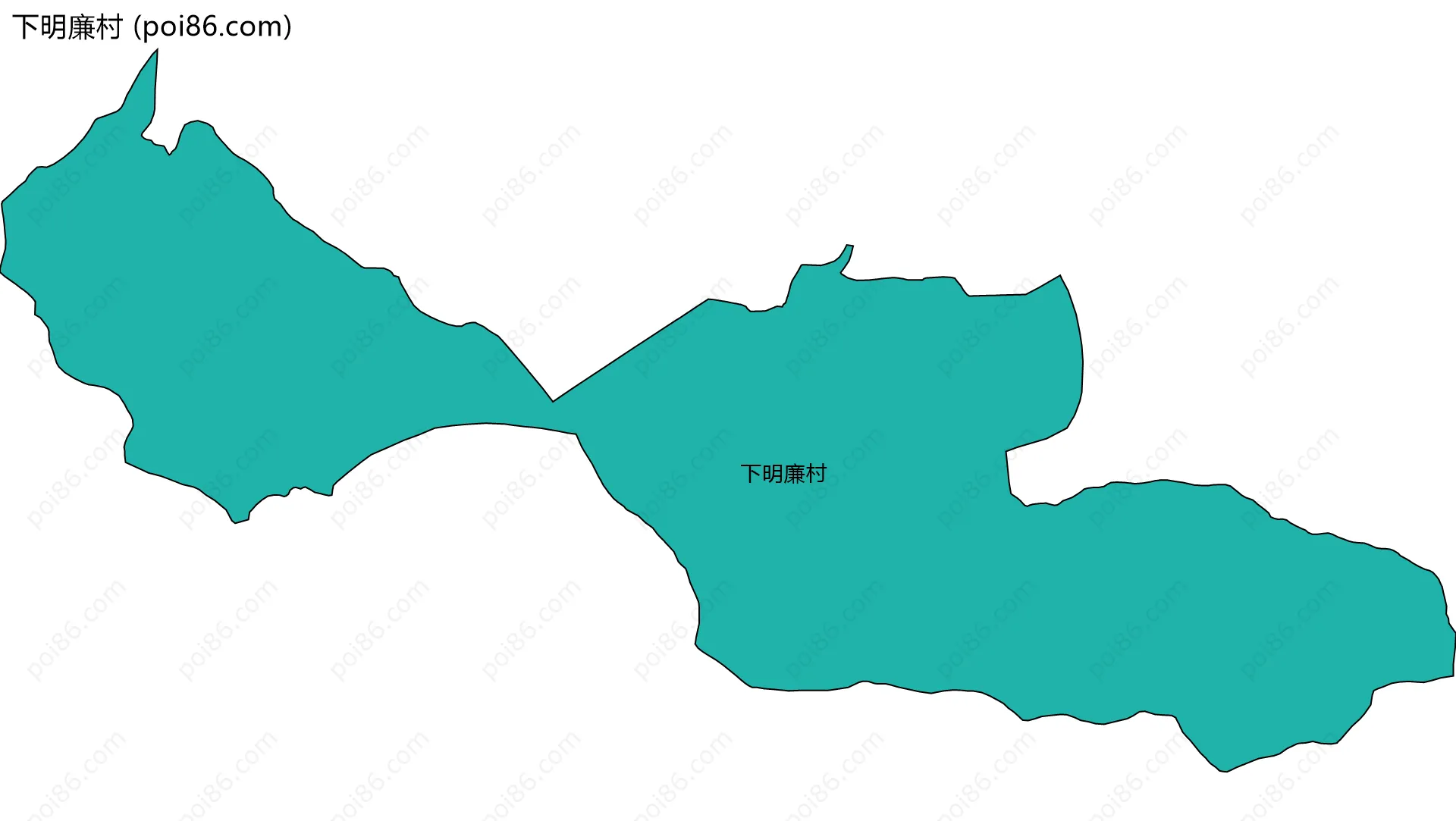 下明廉村边界地图