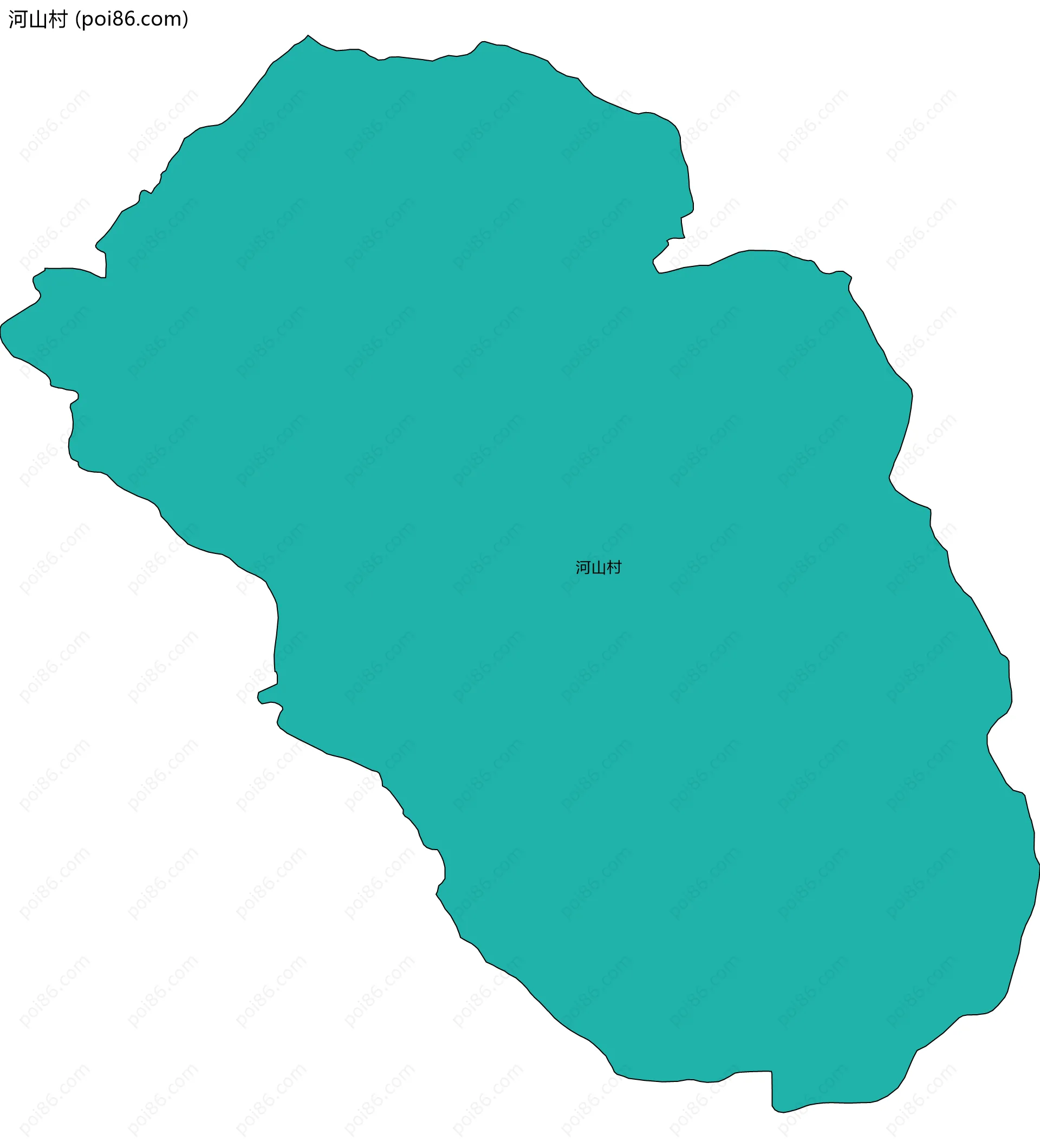 河山村边界地图