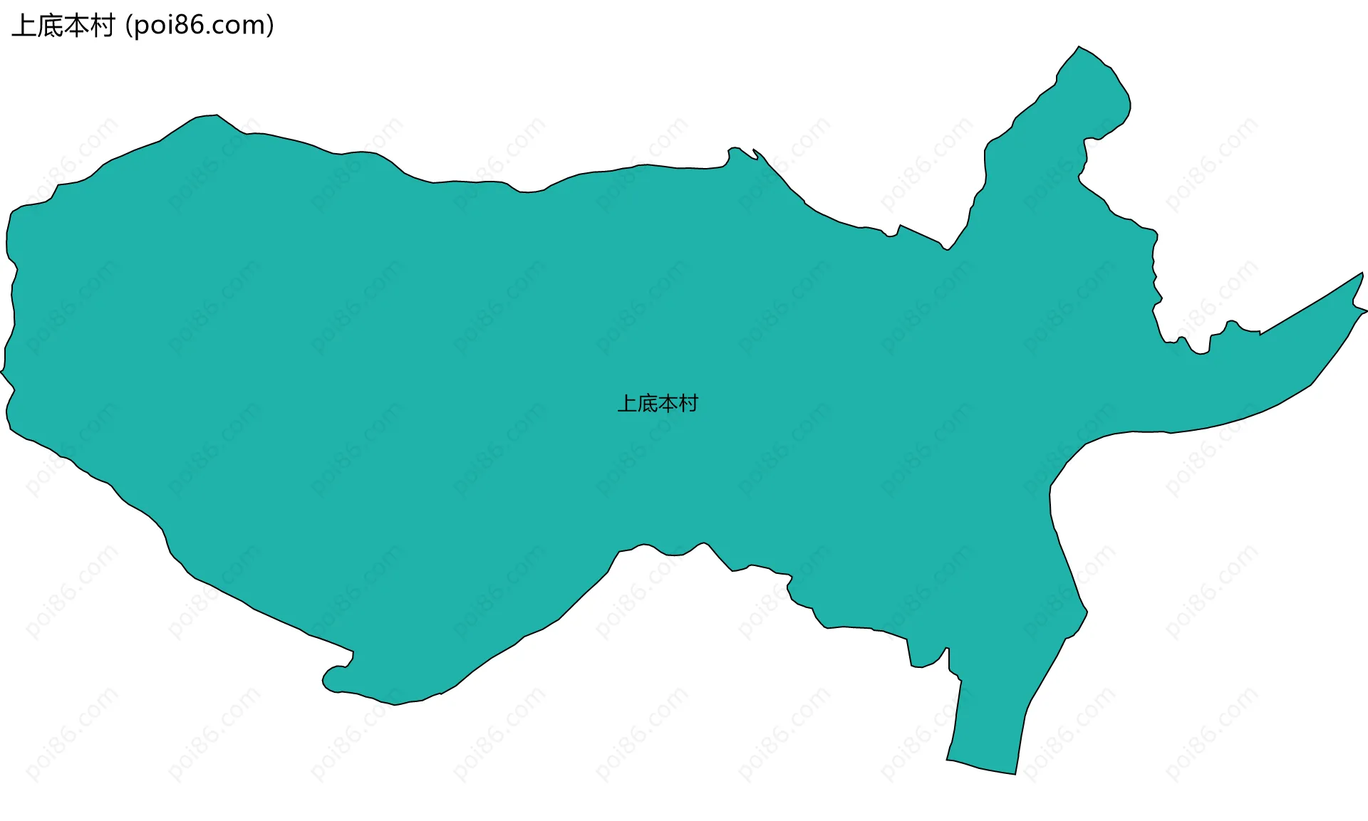 上底本村边界地图