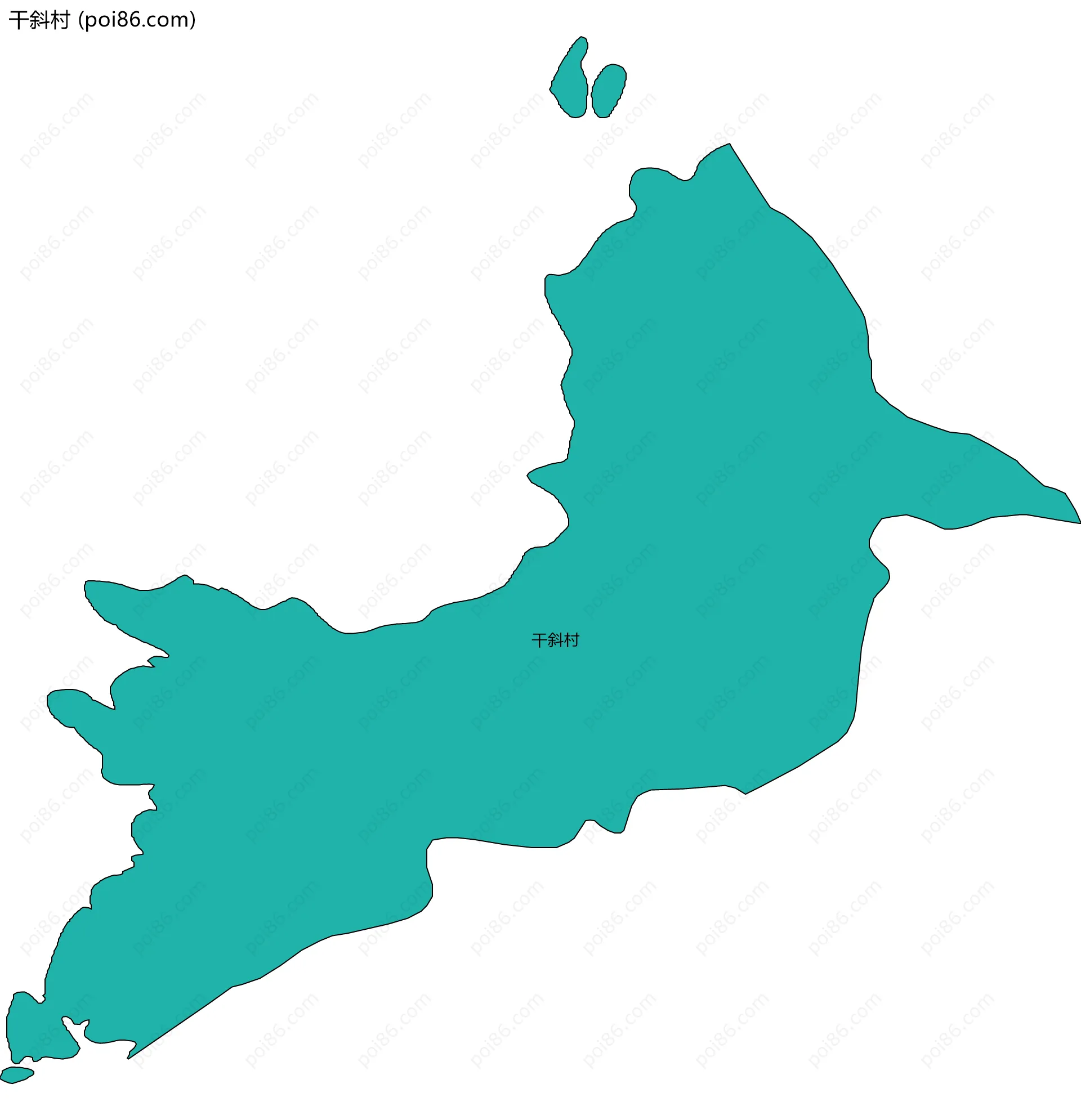 干斜村边界地图