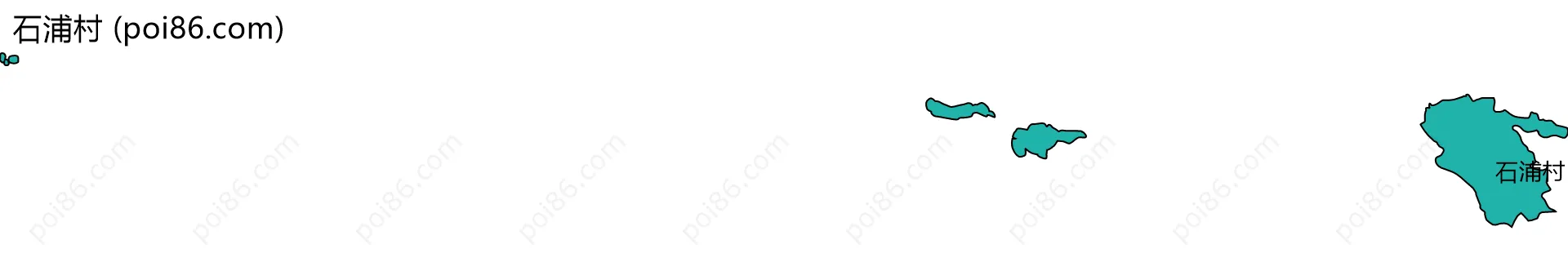 石浦村边界地图