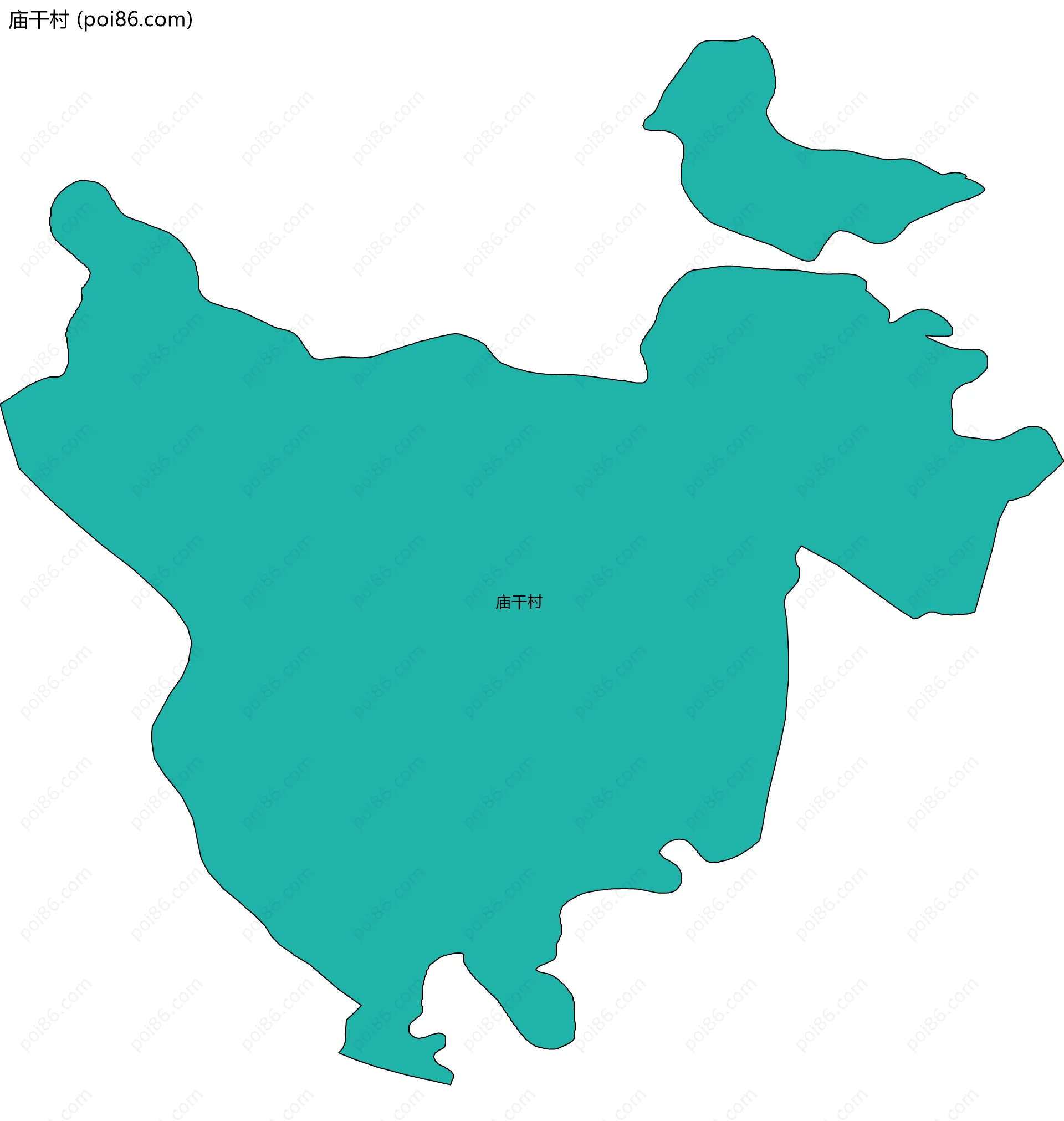 庙干村边界地图