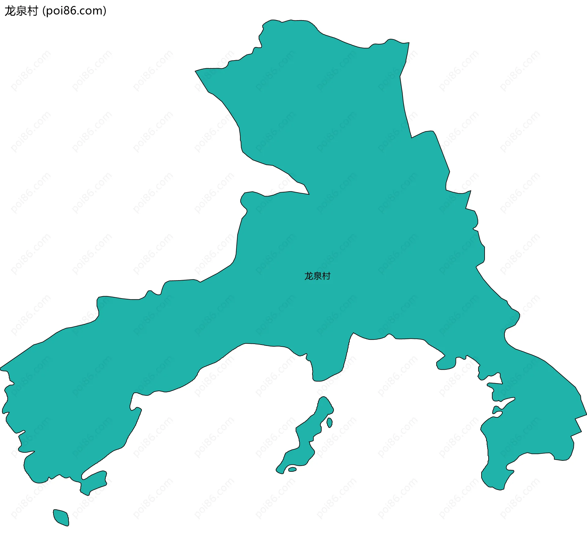 龙泉村边界地图