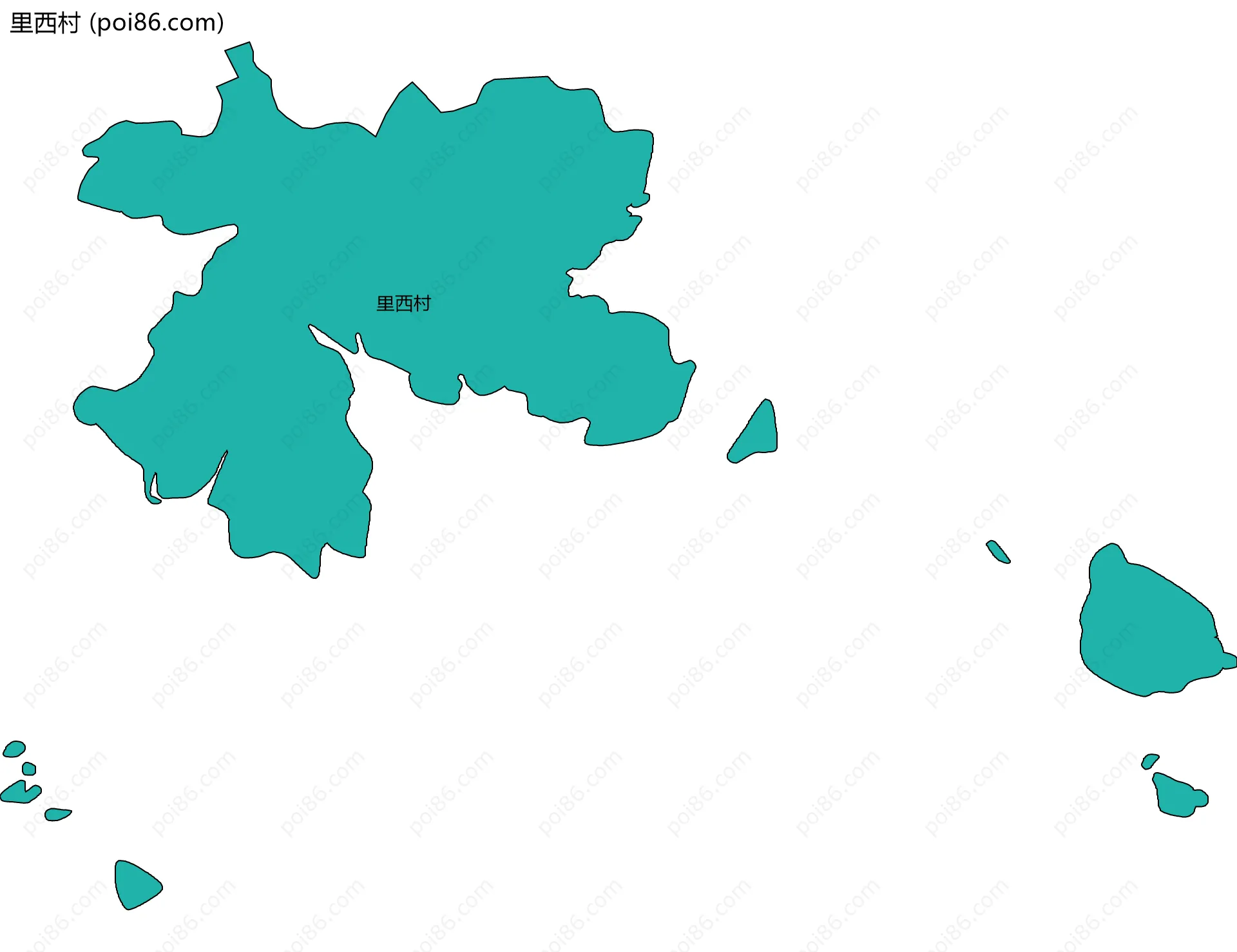 里西村边界地图