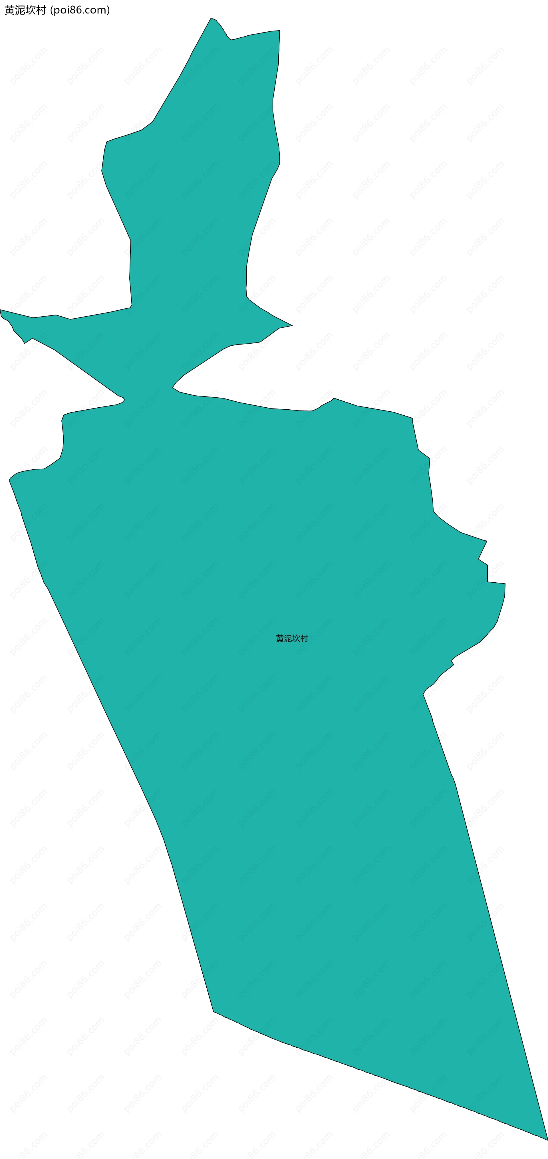 黄泥坎村边界地图