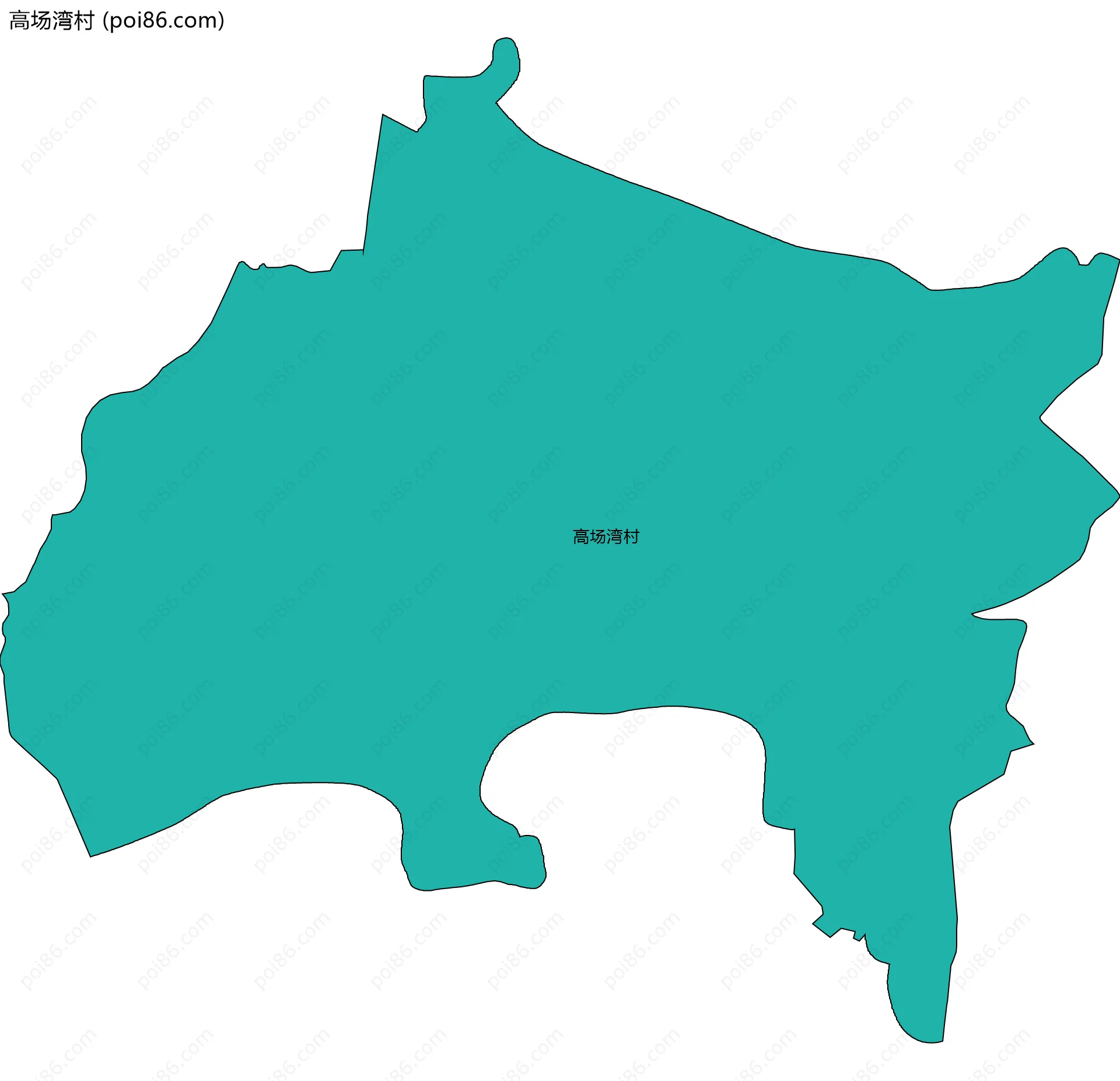 高场湾村边界地图