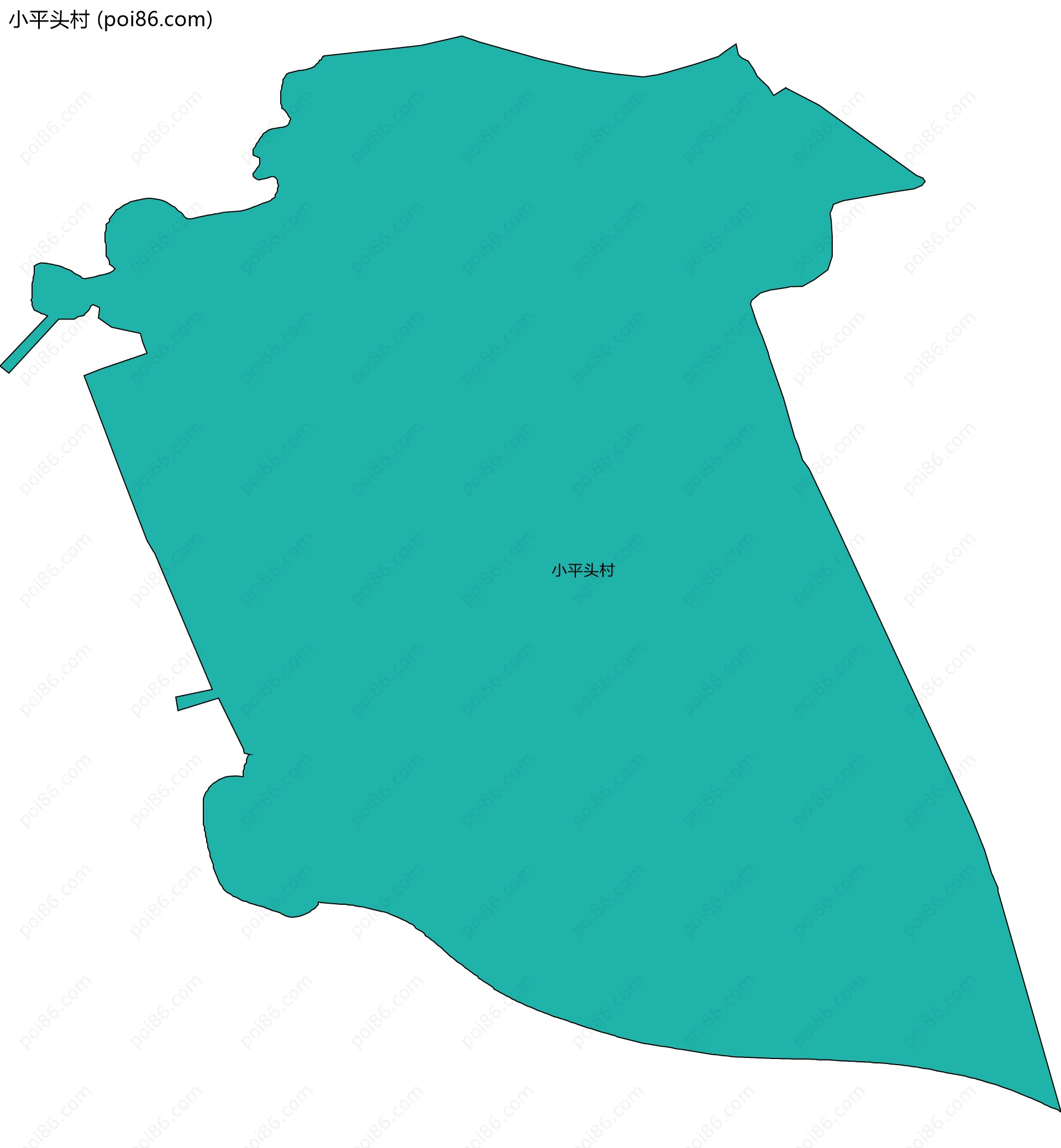 小平头村边界地图