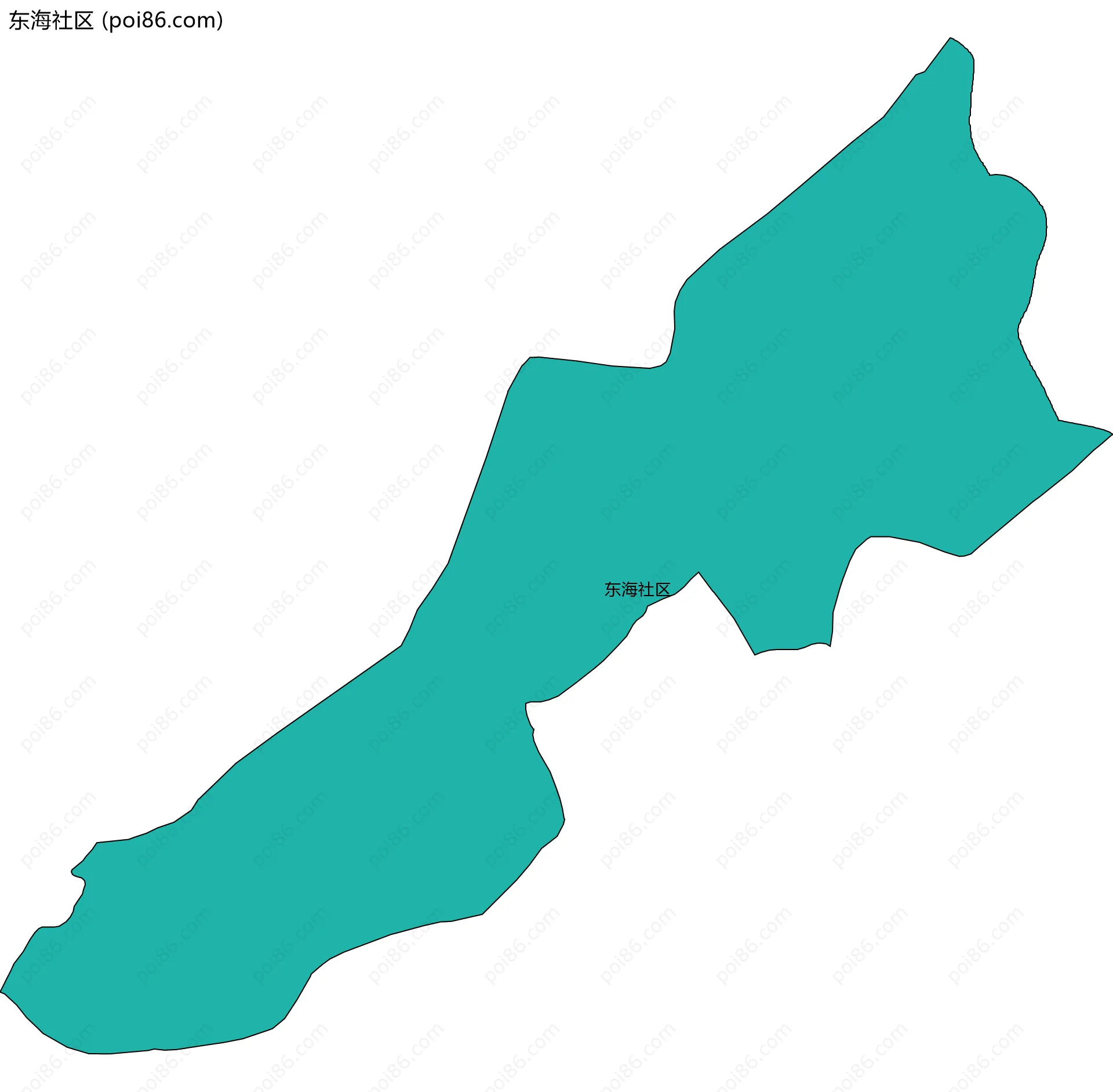 东海社区边界地图