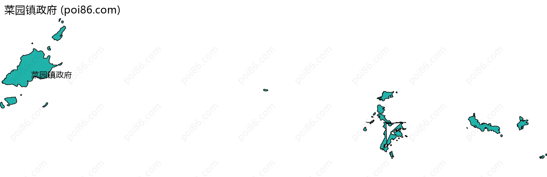 菜园镇政府边界地图
