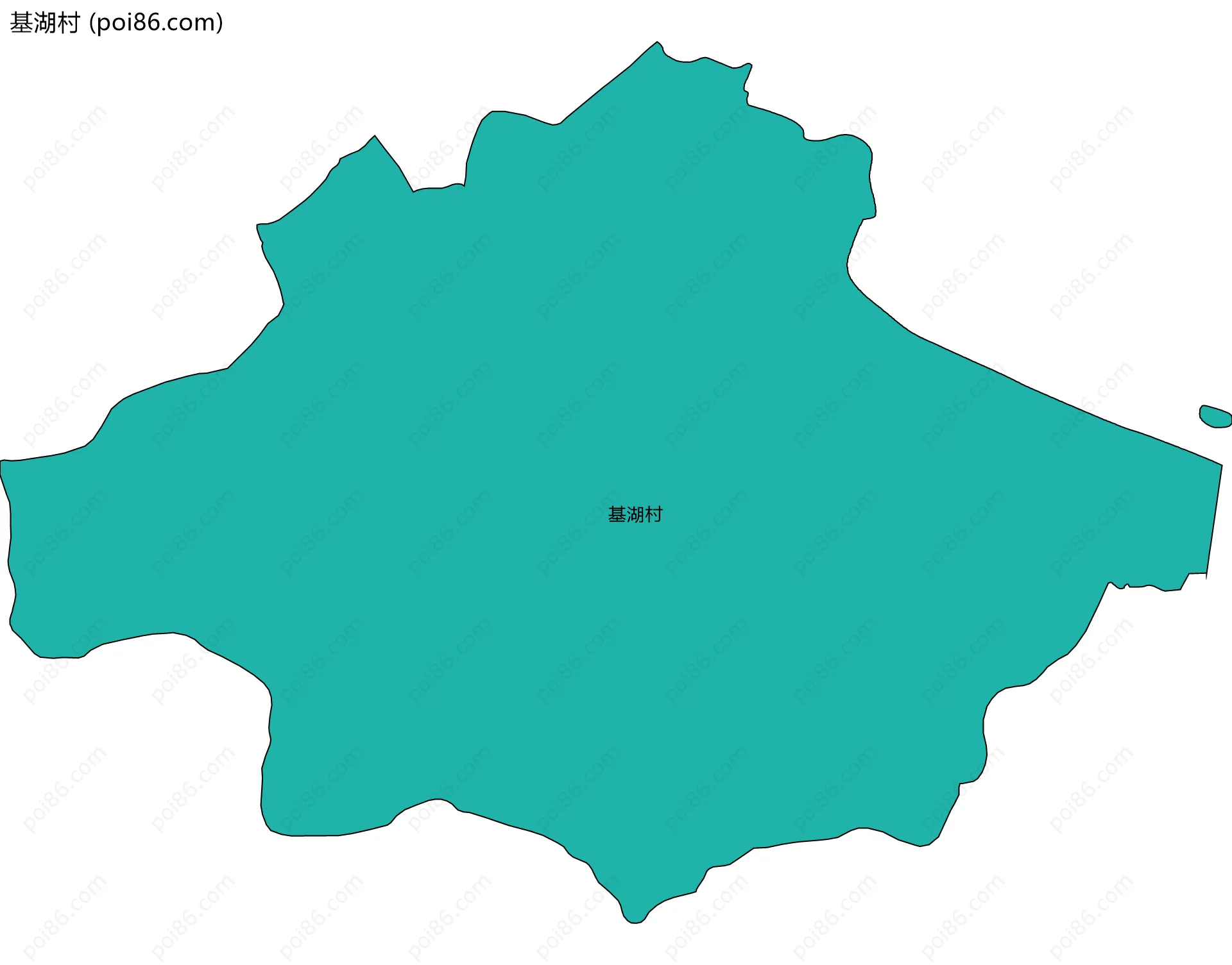 基湖村边界地图
