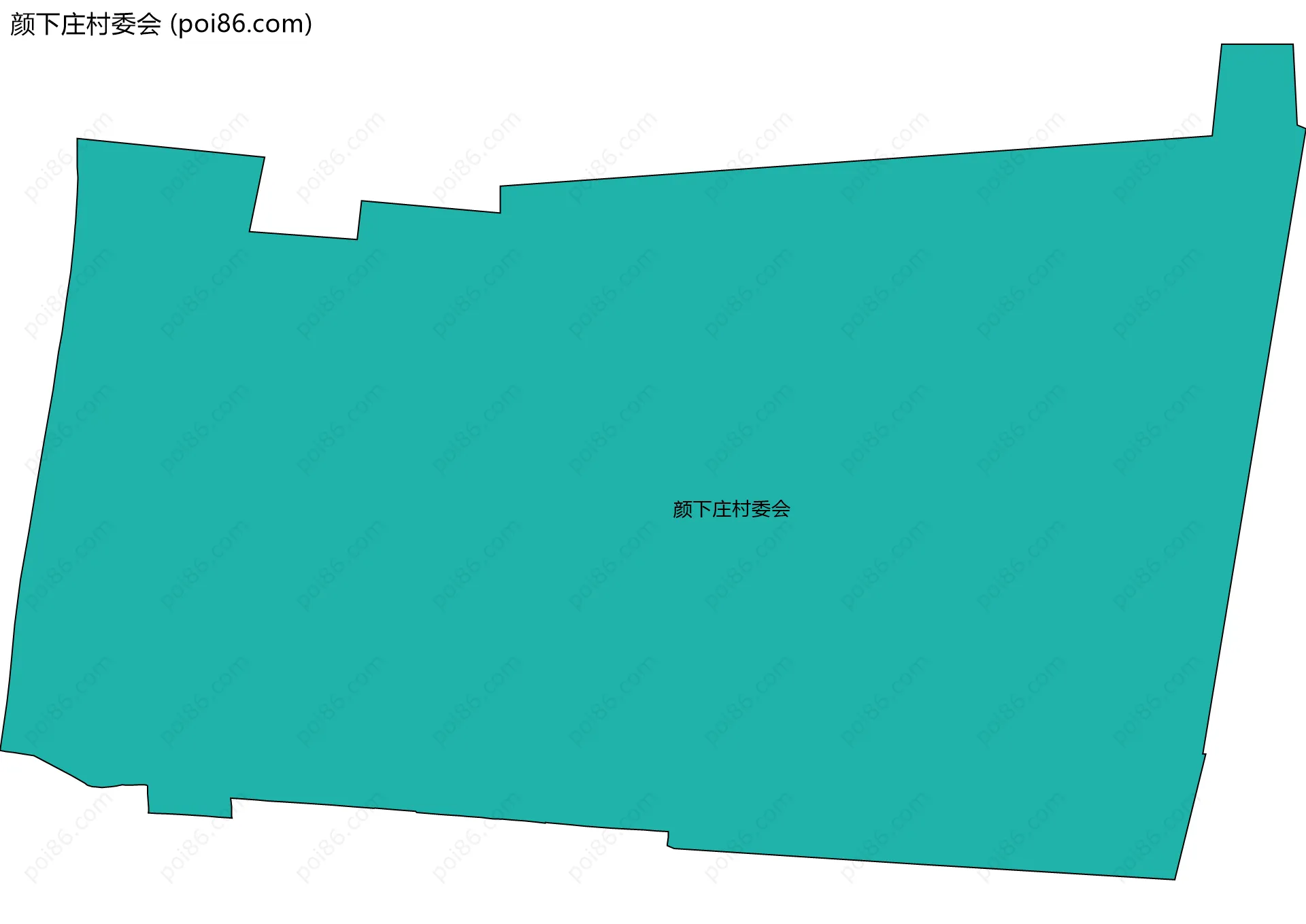 颜下庄村委会边界地图