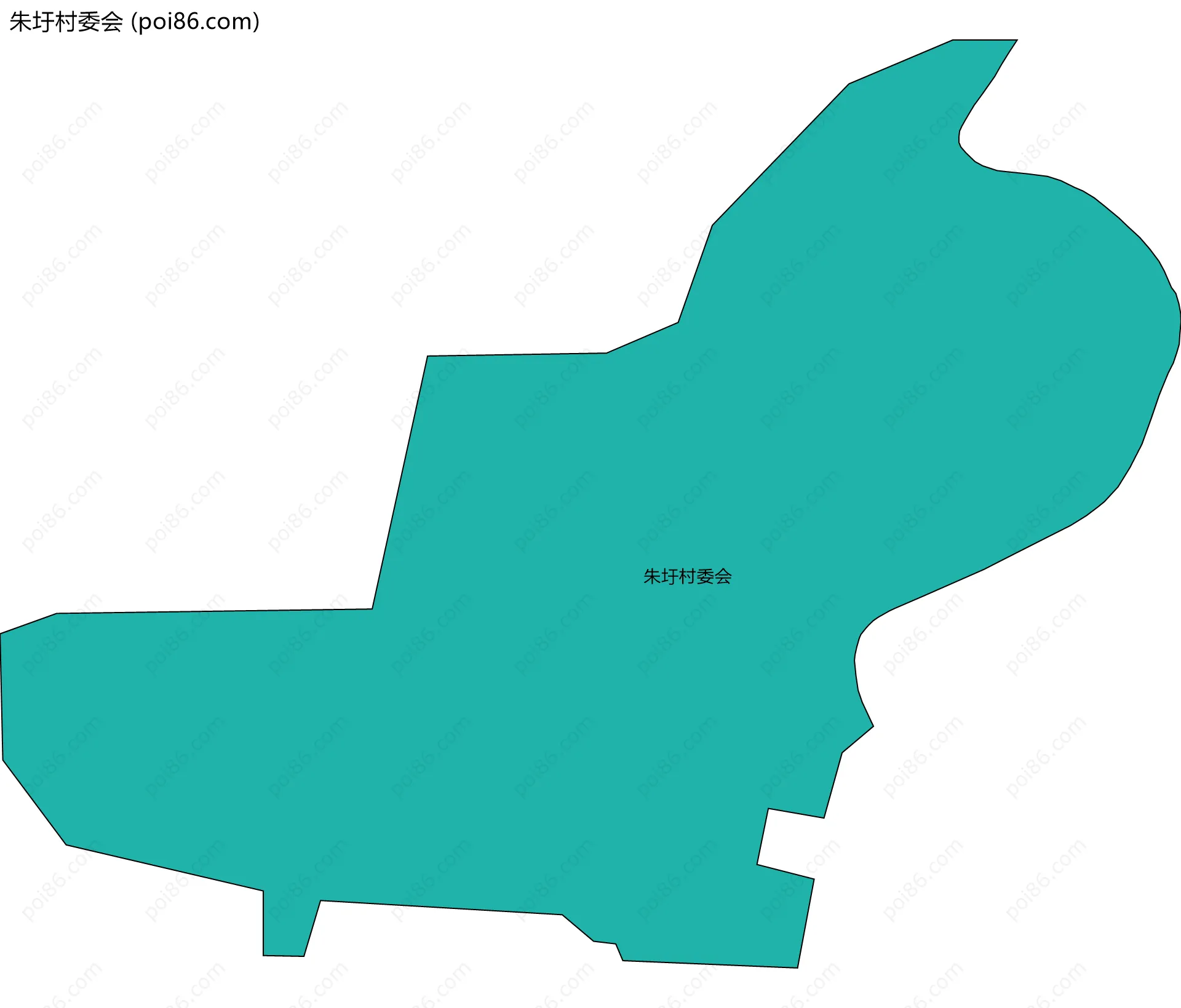 朱圩村委会边界地图