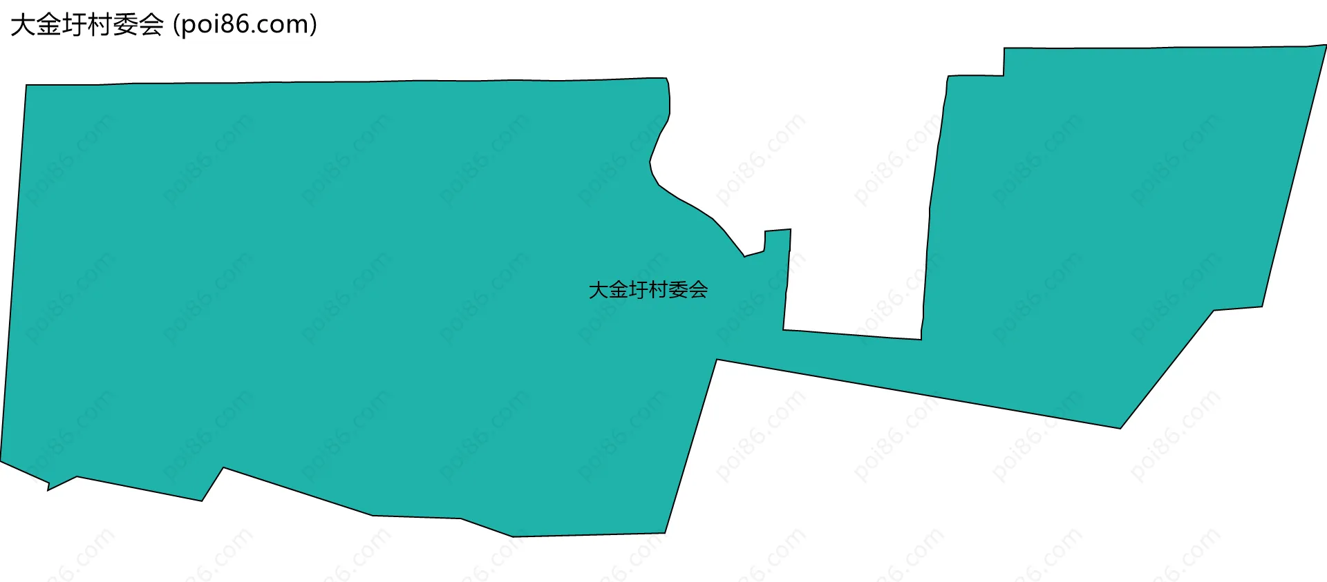 大金圩村委会边界地图