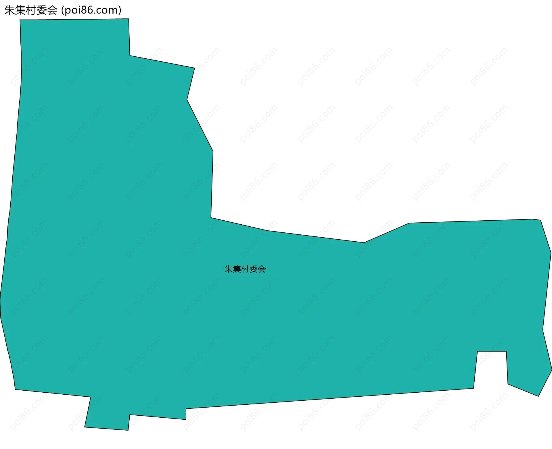 朱集村委会边界地图
