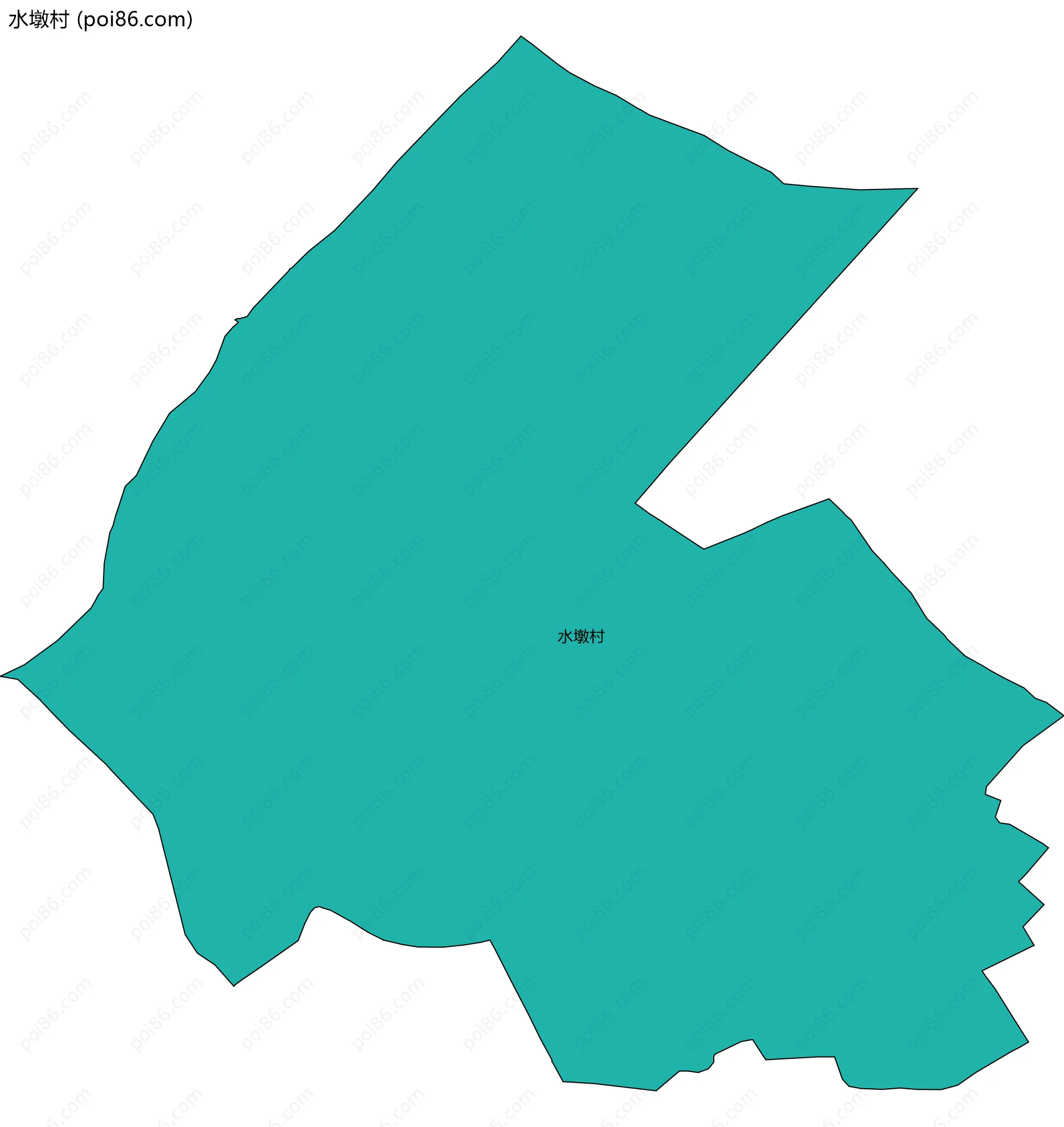 水墩村边界地图