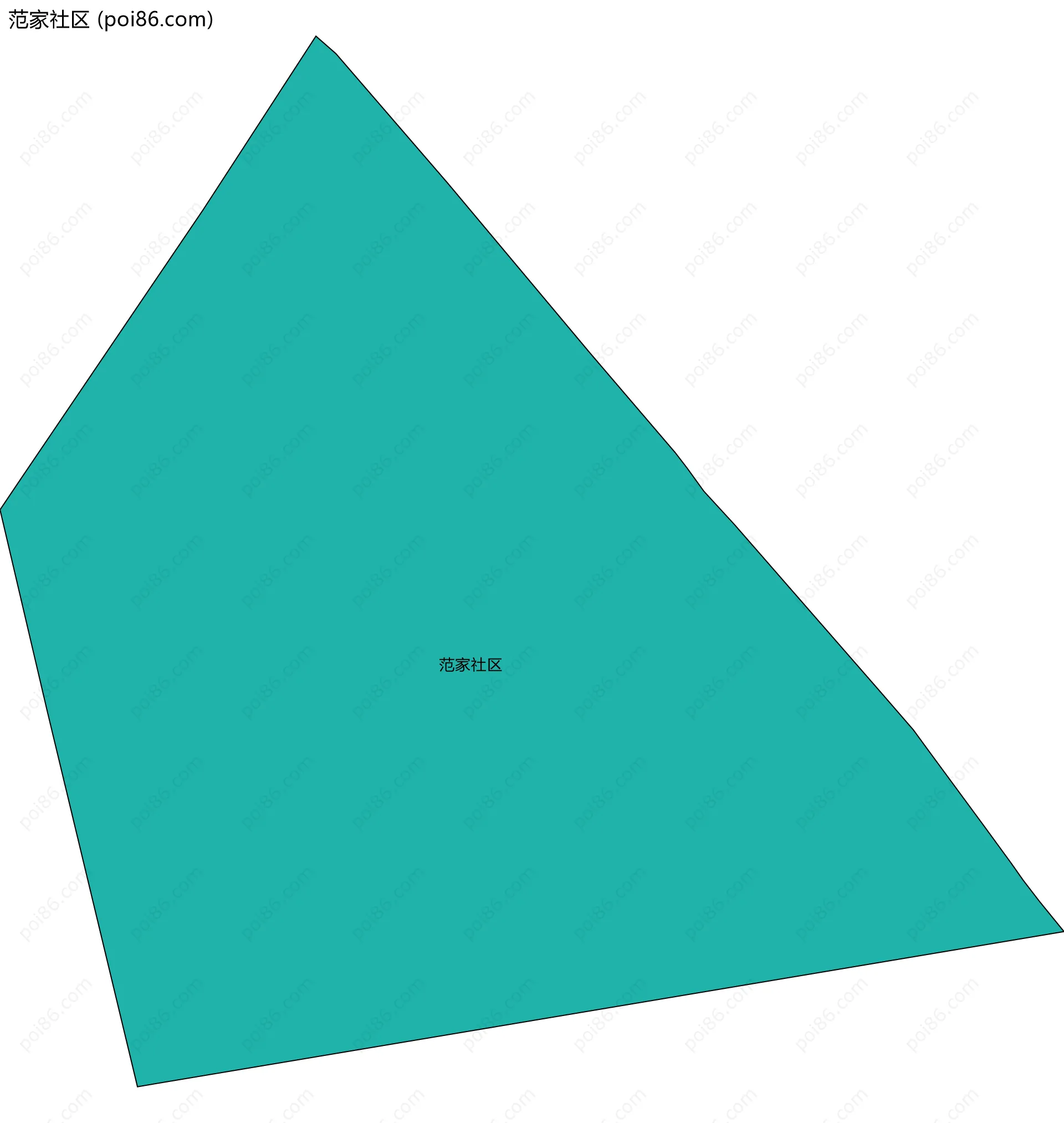 范家社区边界地图