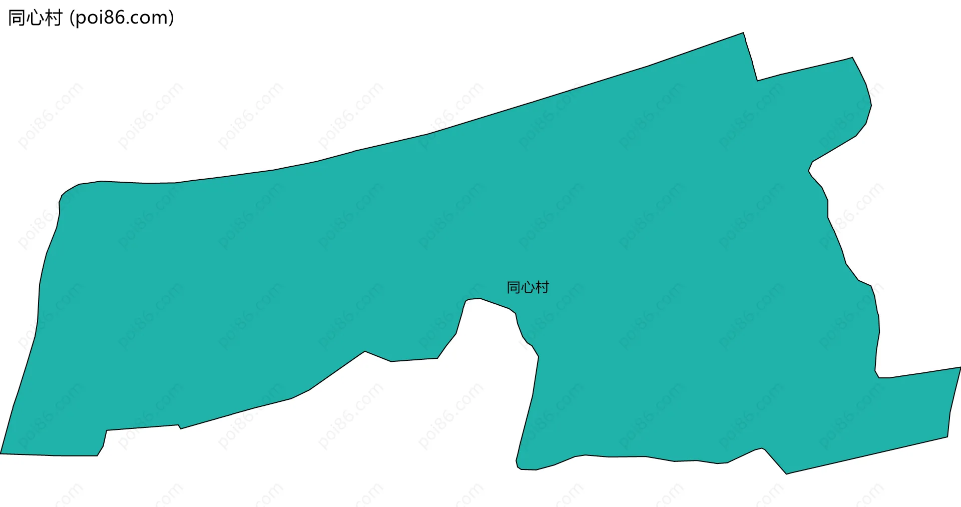 同心村边界地图